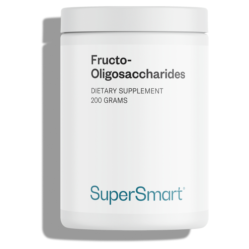 photographie d'un pot du complément de fructo-oligosaccharides 