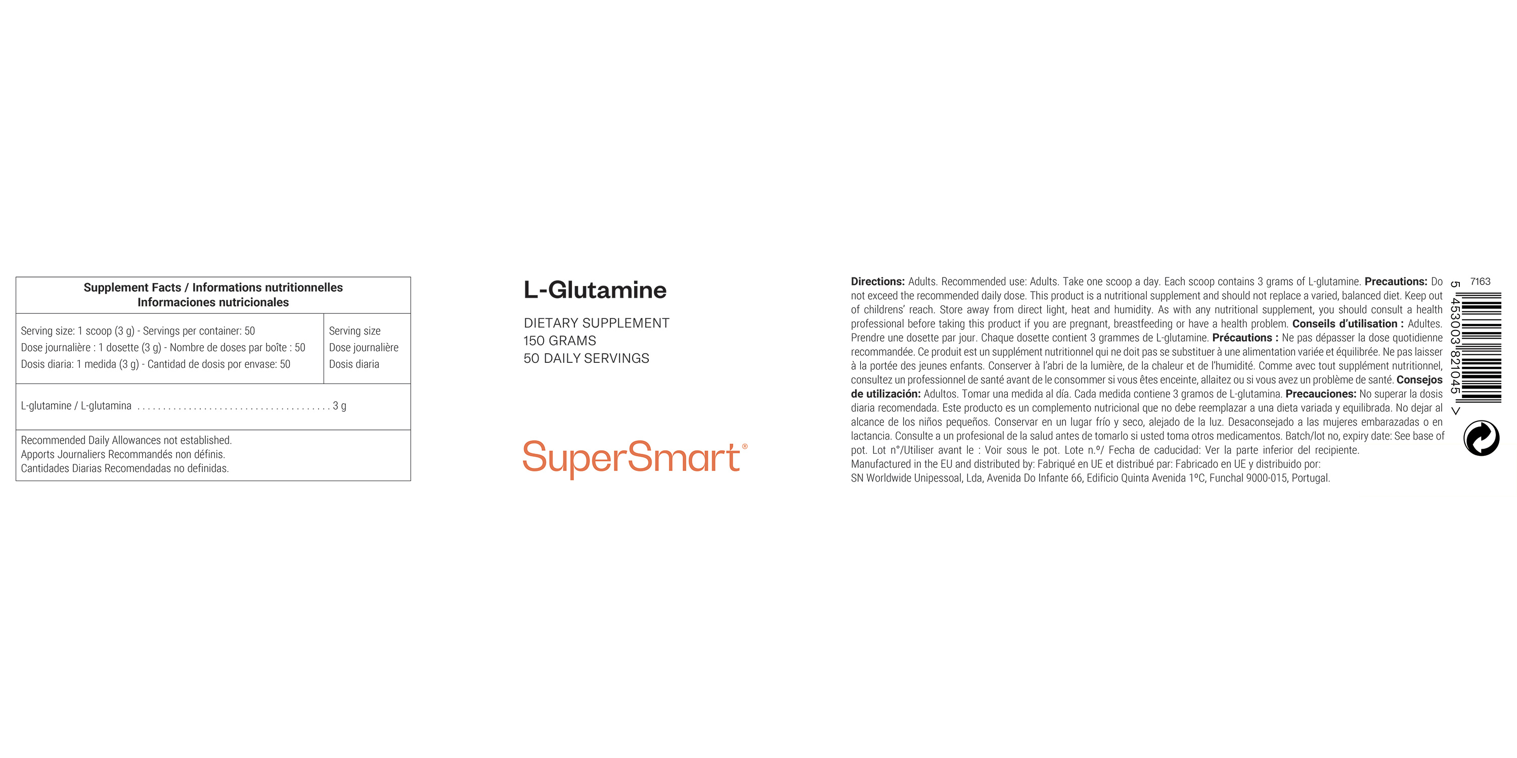 L-Glutamine dietary supplement