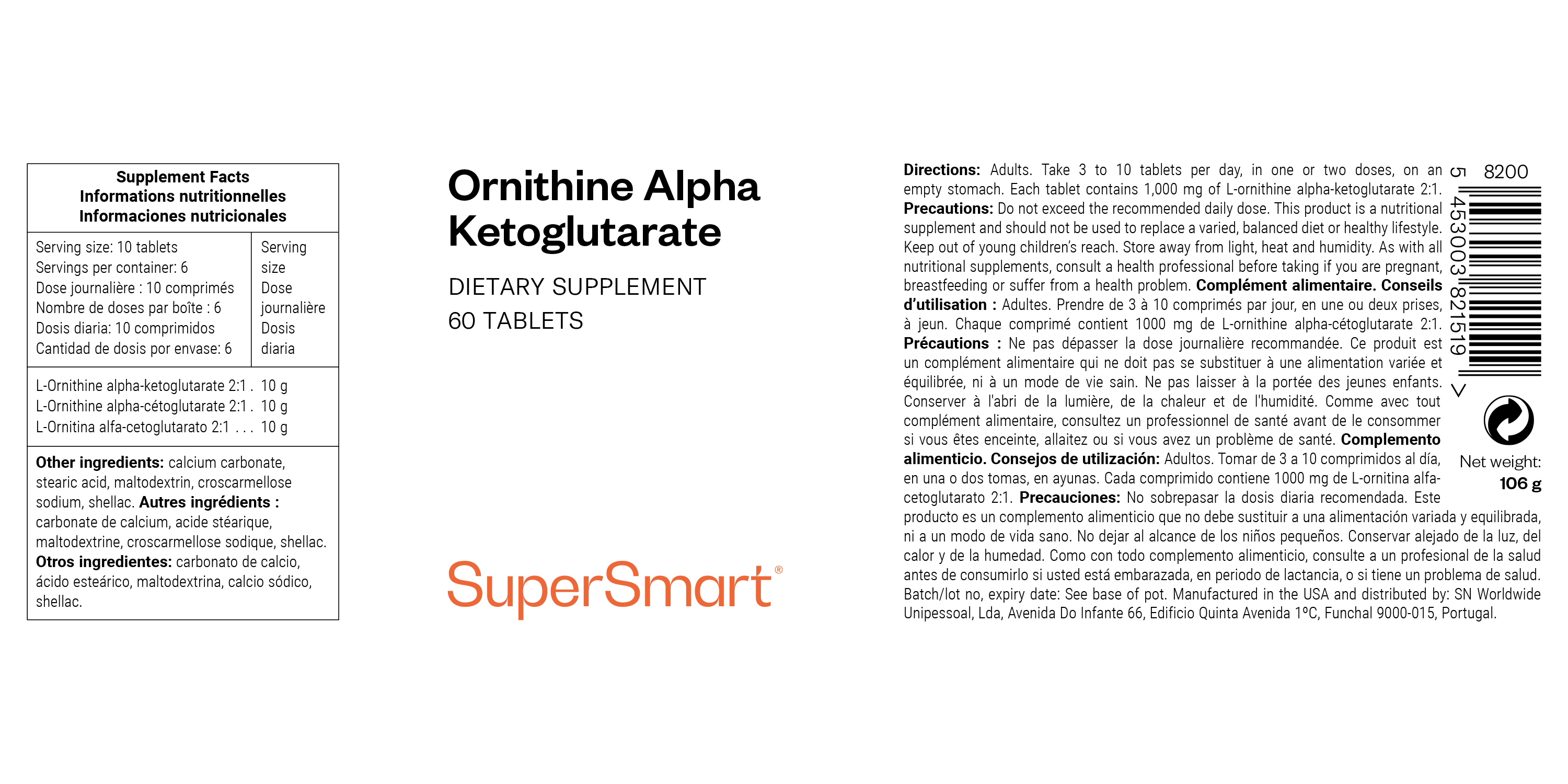 pot de complément alimentaire d'OKG