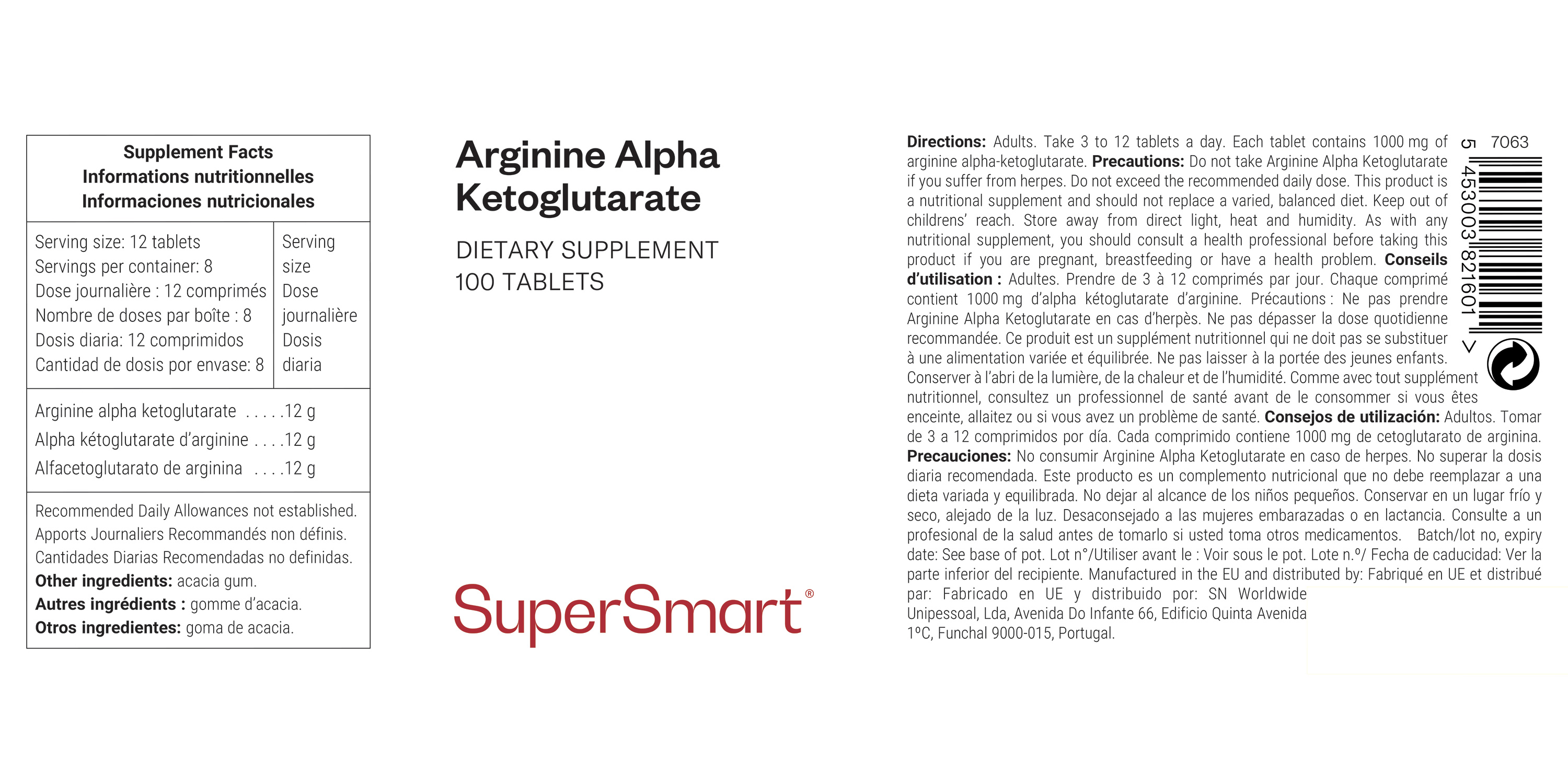 Arginine Alpha Ketoglutarate (AAKG)