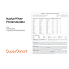 Aislado de proteína de suero de leche (whey) nativa 