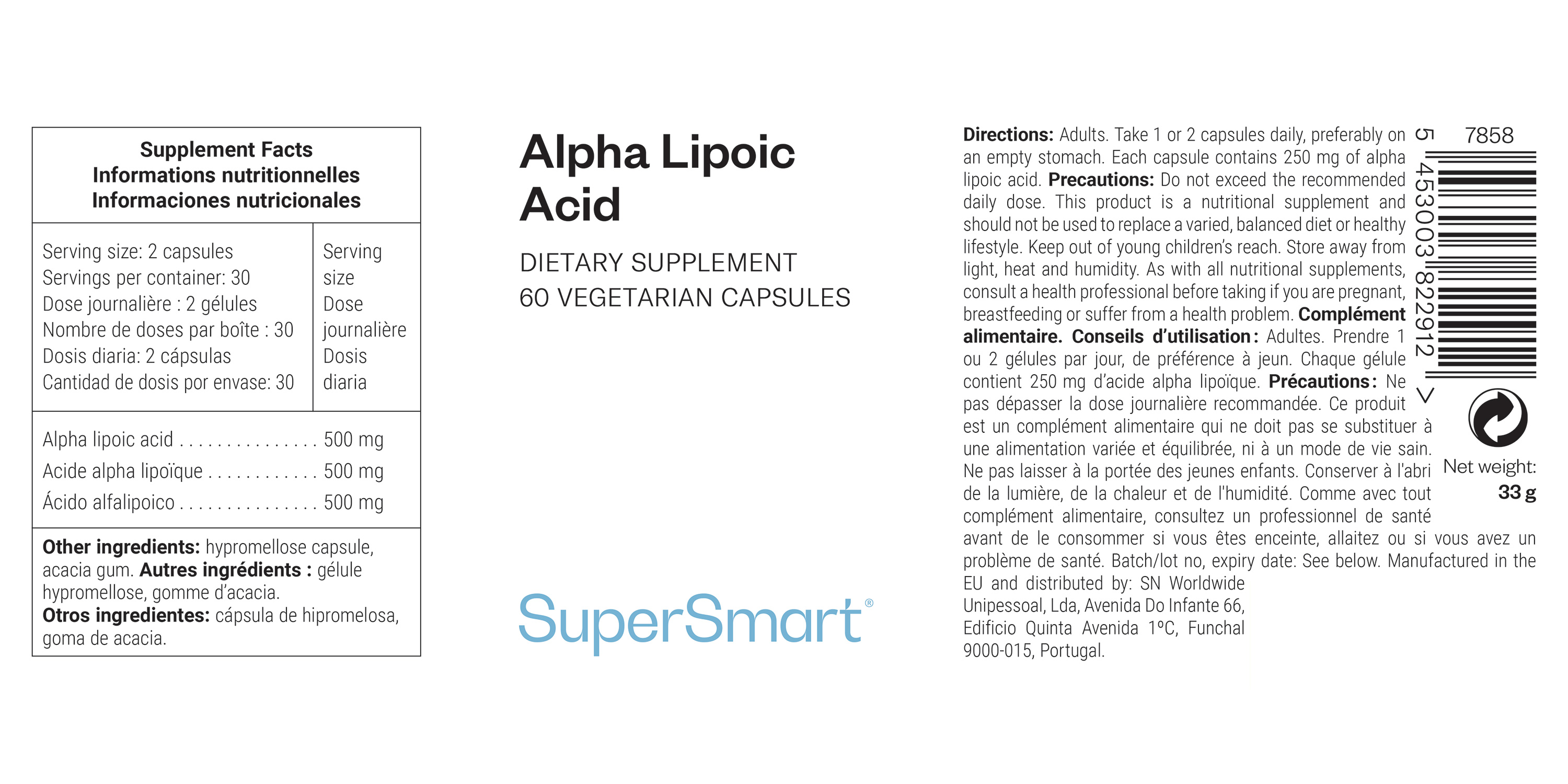 Complément D'acide Alpha-lipoïque