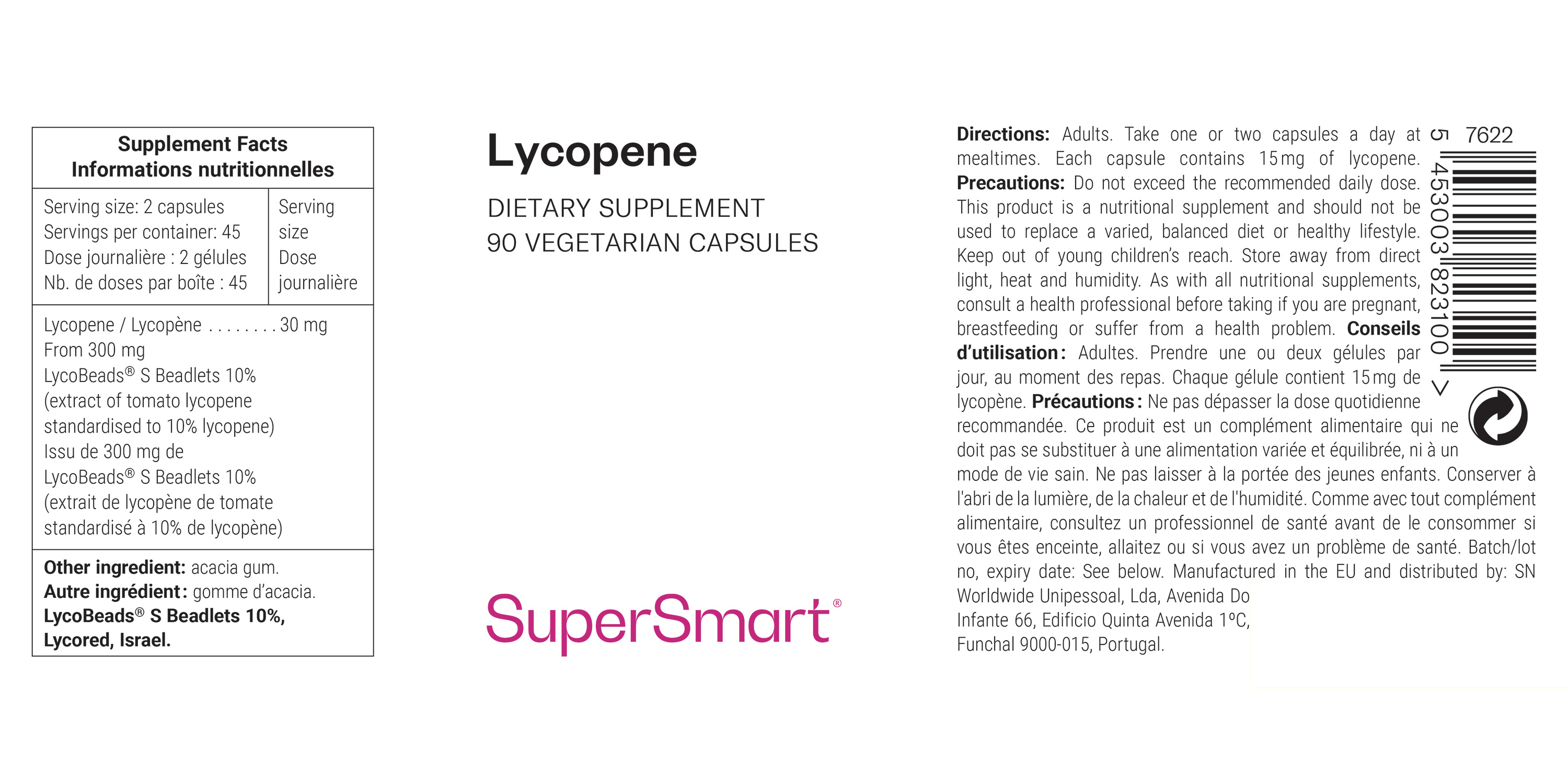 Lycopene dietary supplement