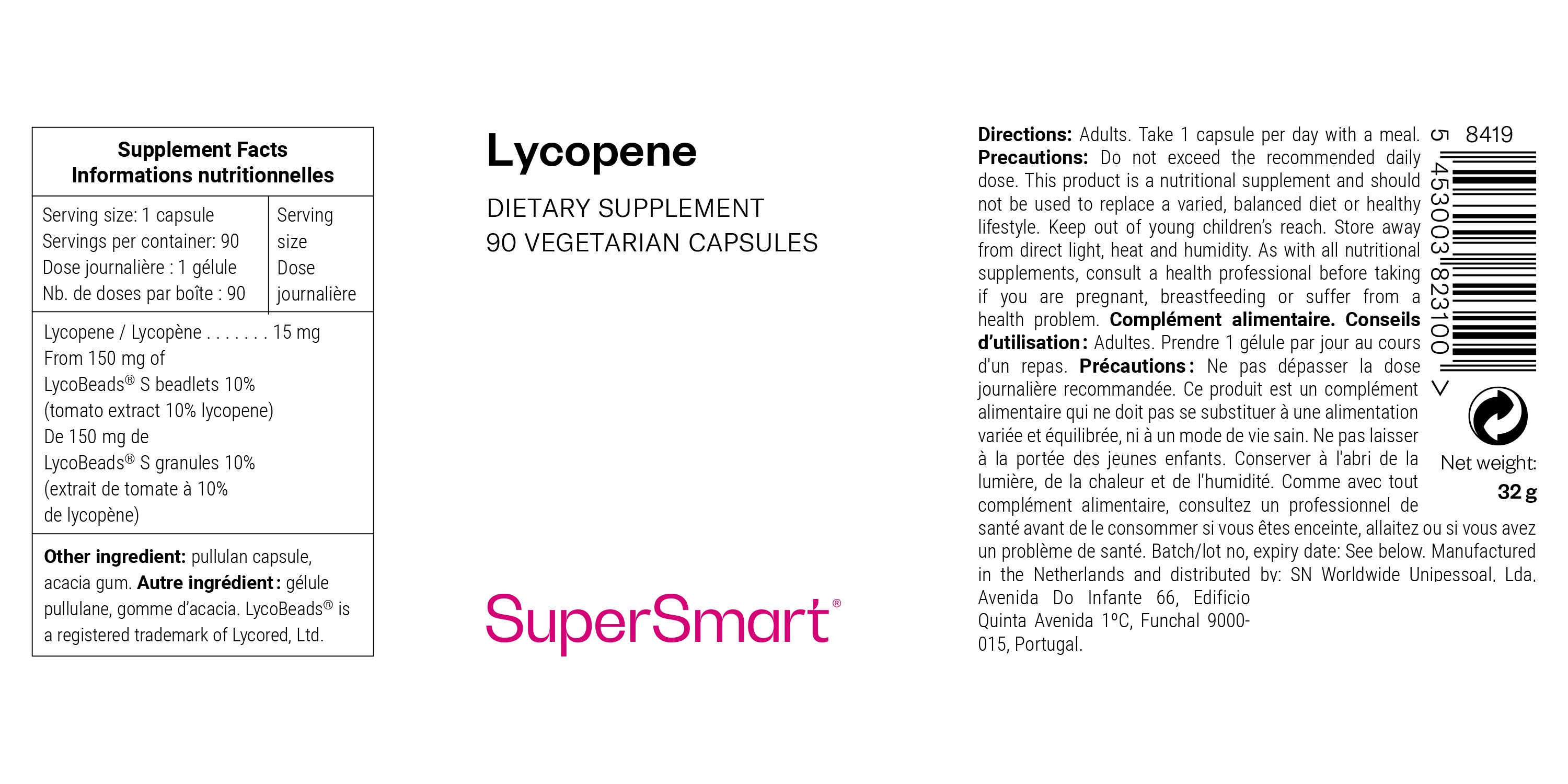 Complément Alimentaire de Lycopène