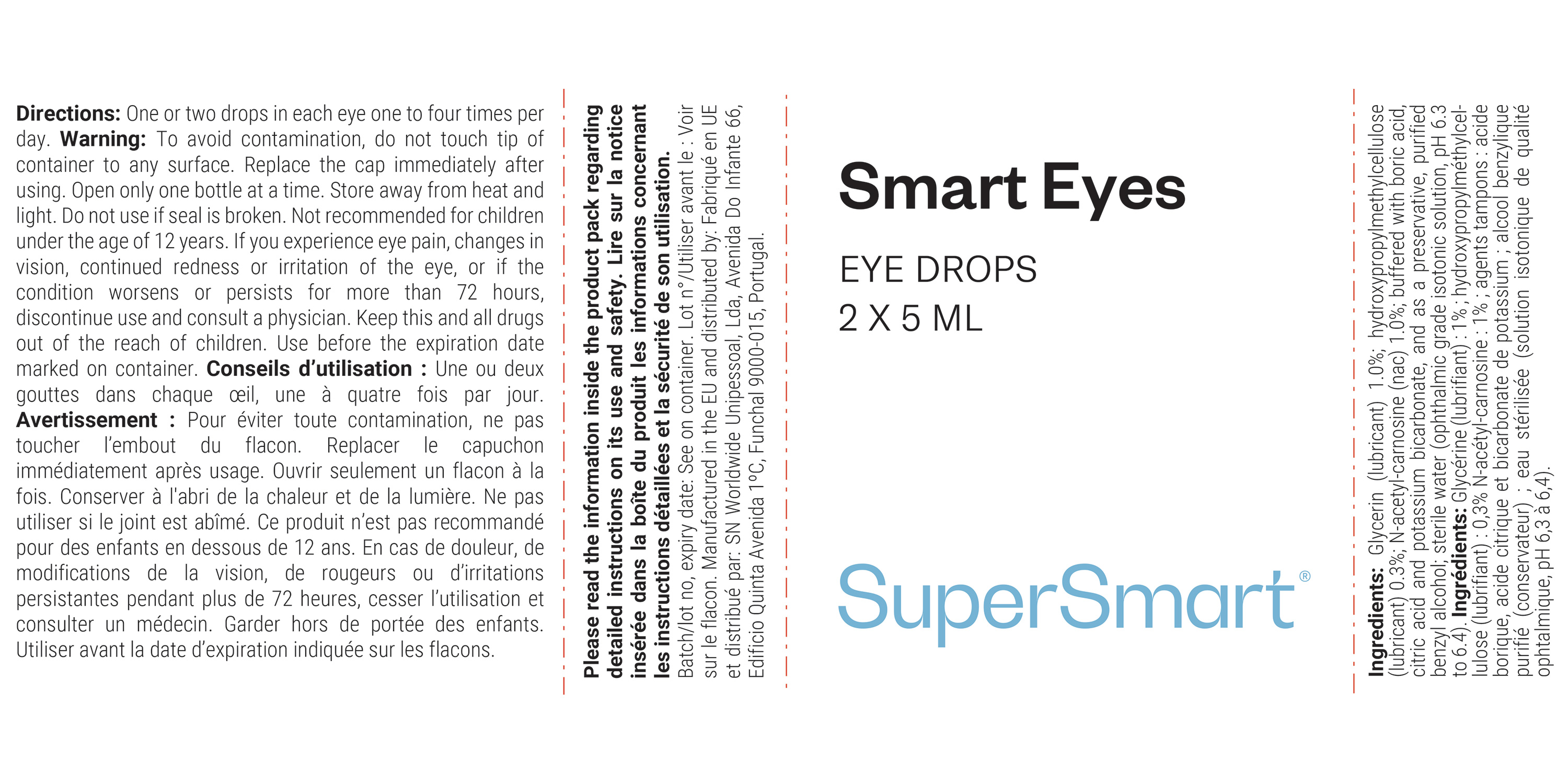 Smart Eyes en gotas para los ojos 