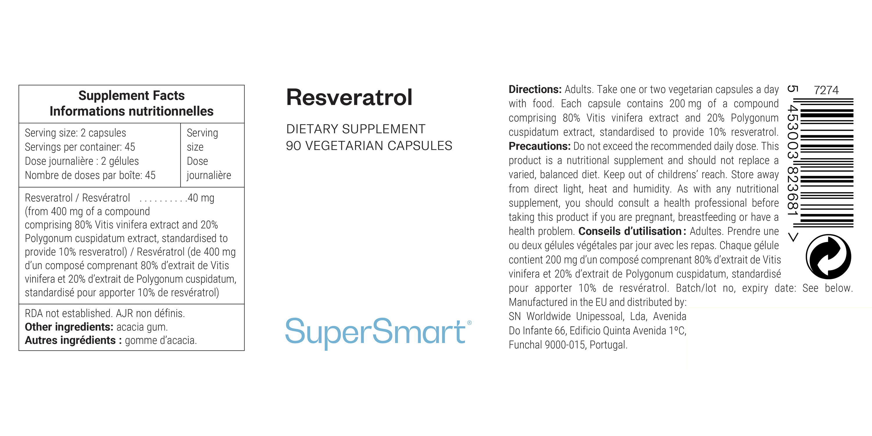 Complément de Resvératrol