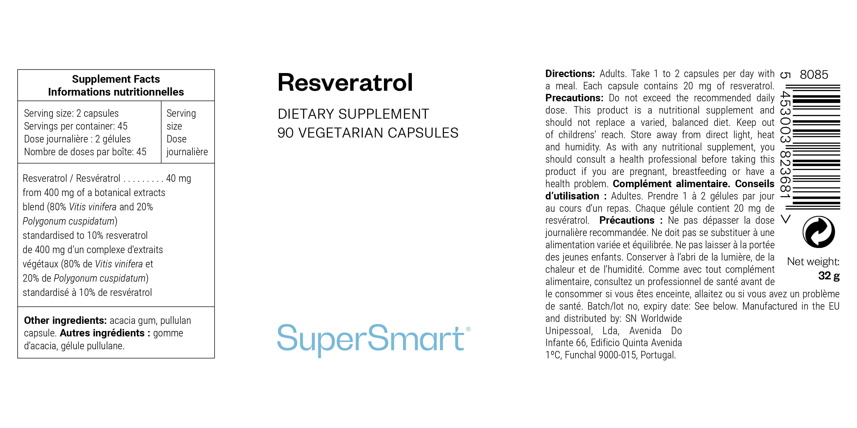 Complément de Resvératrol