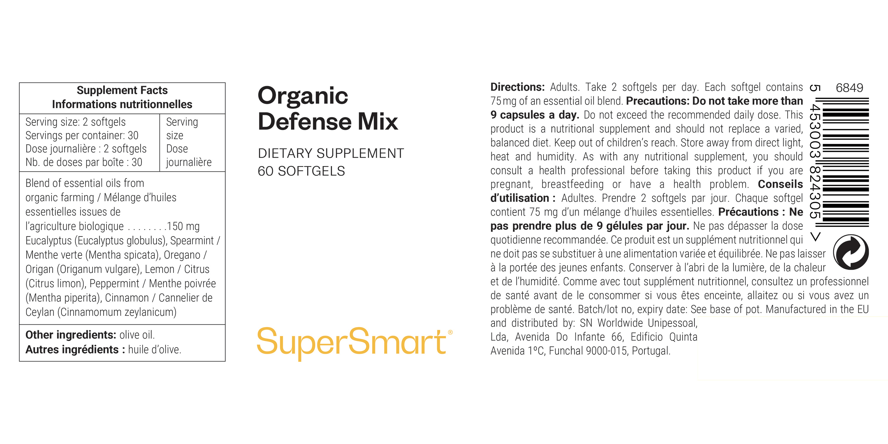 Organic Defense Mix Supplement