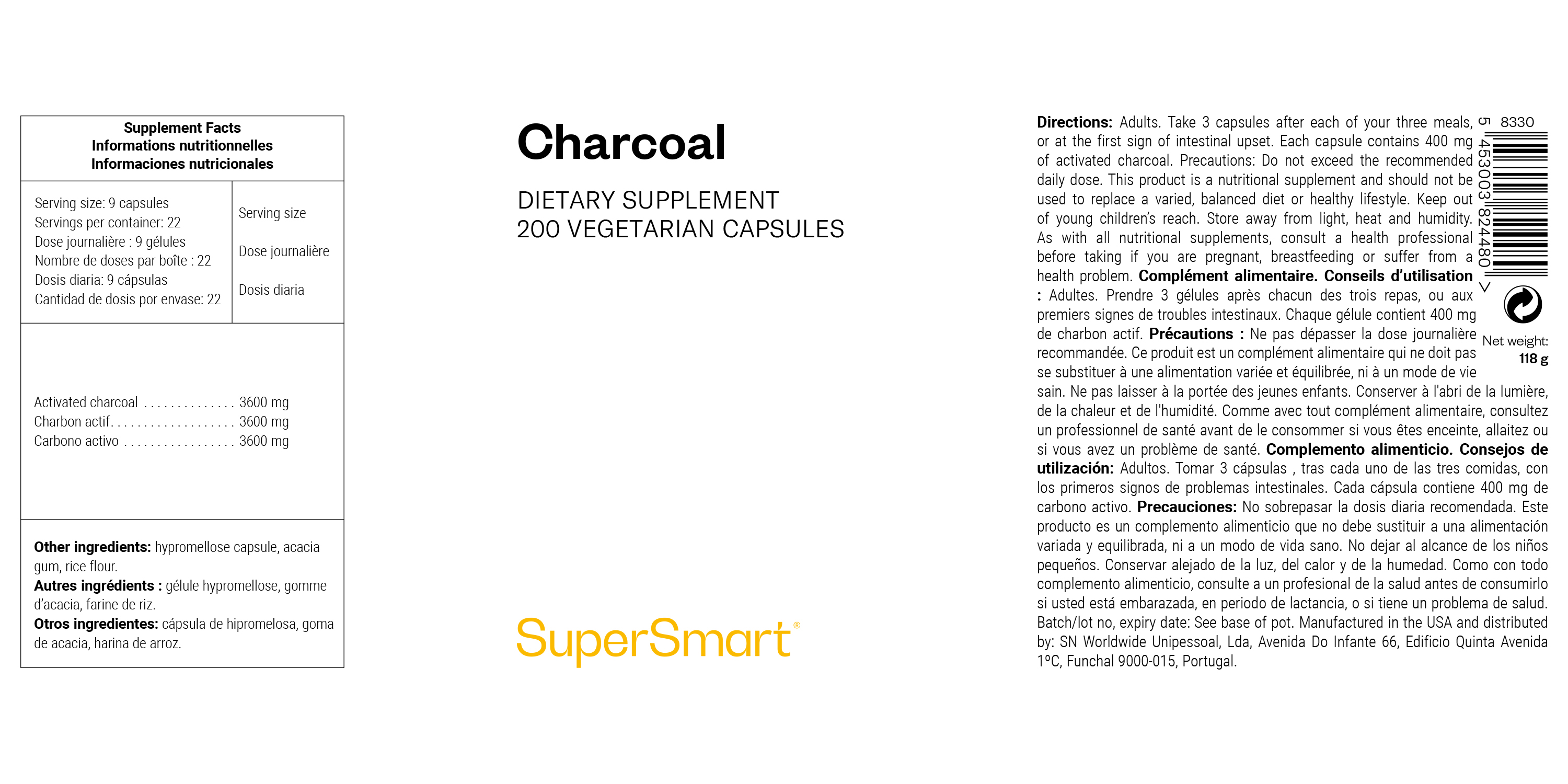 Charcoal Supplement