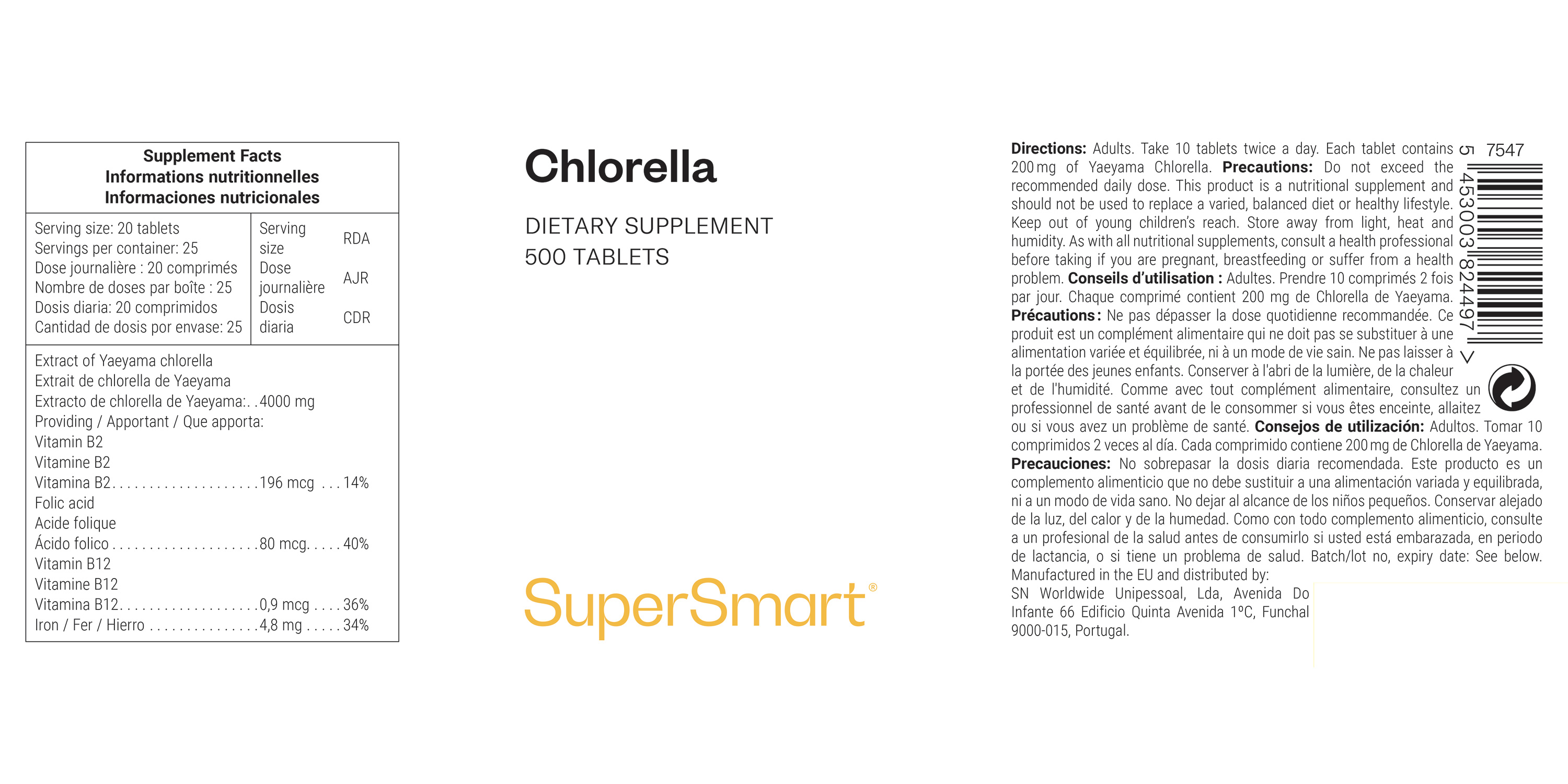 Suplemento de chlorella