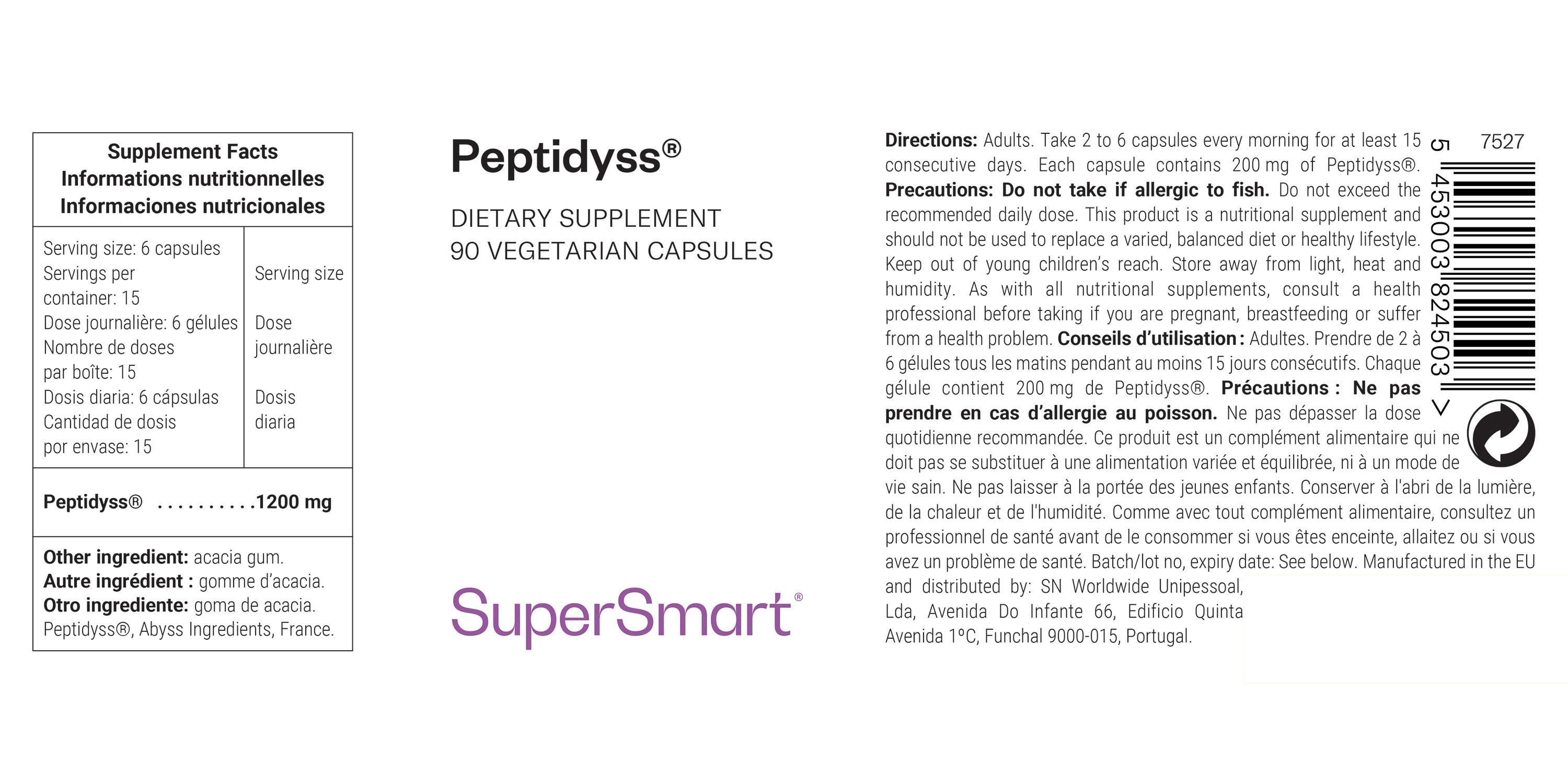 Integratore alimentare Peptidyss®