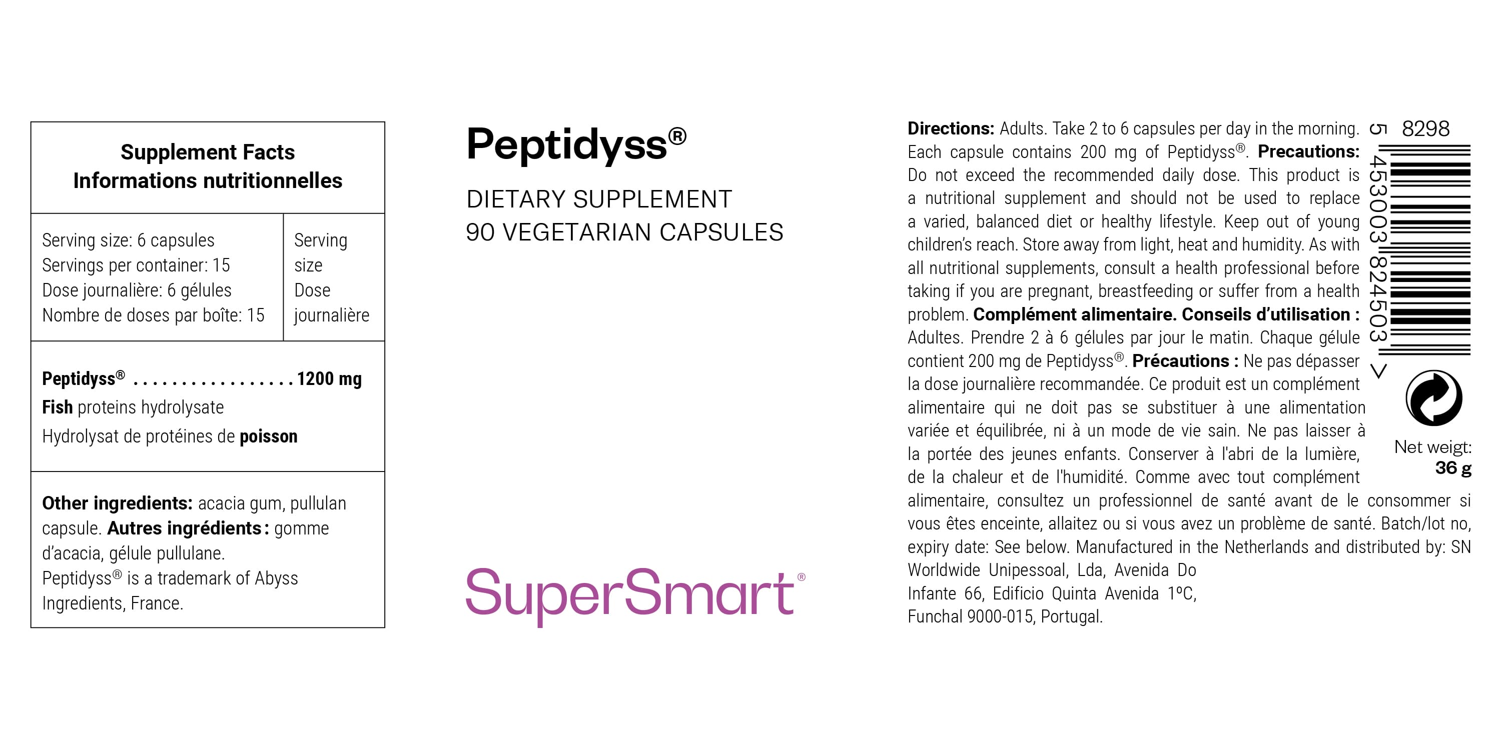Complément Alimentaire Peptidyss®