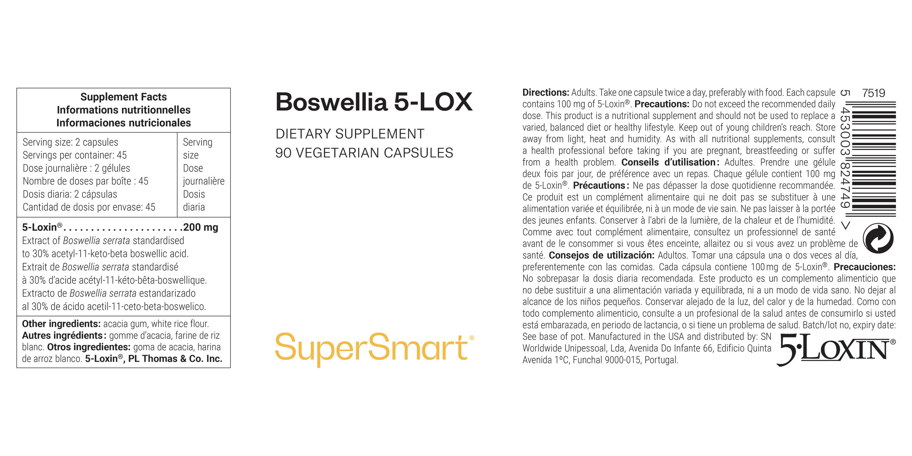 Integratore alimentare di Boswellia serrata