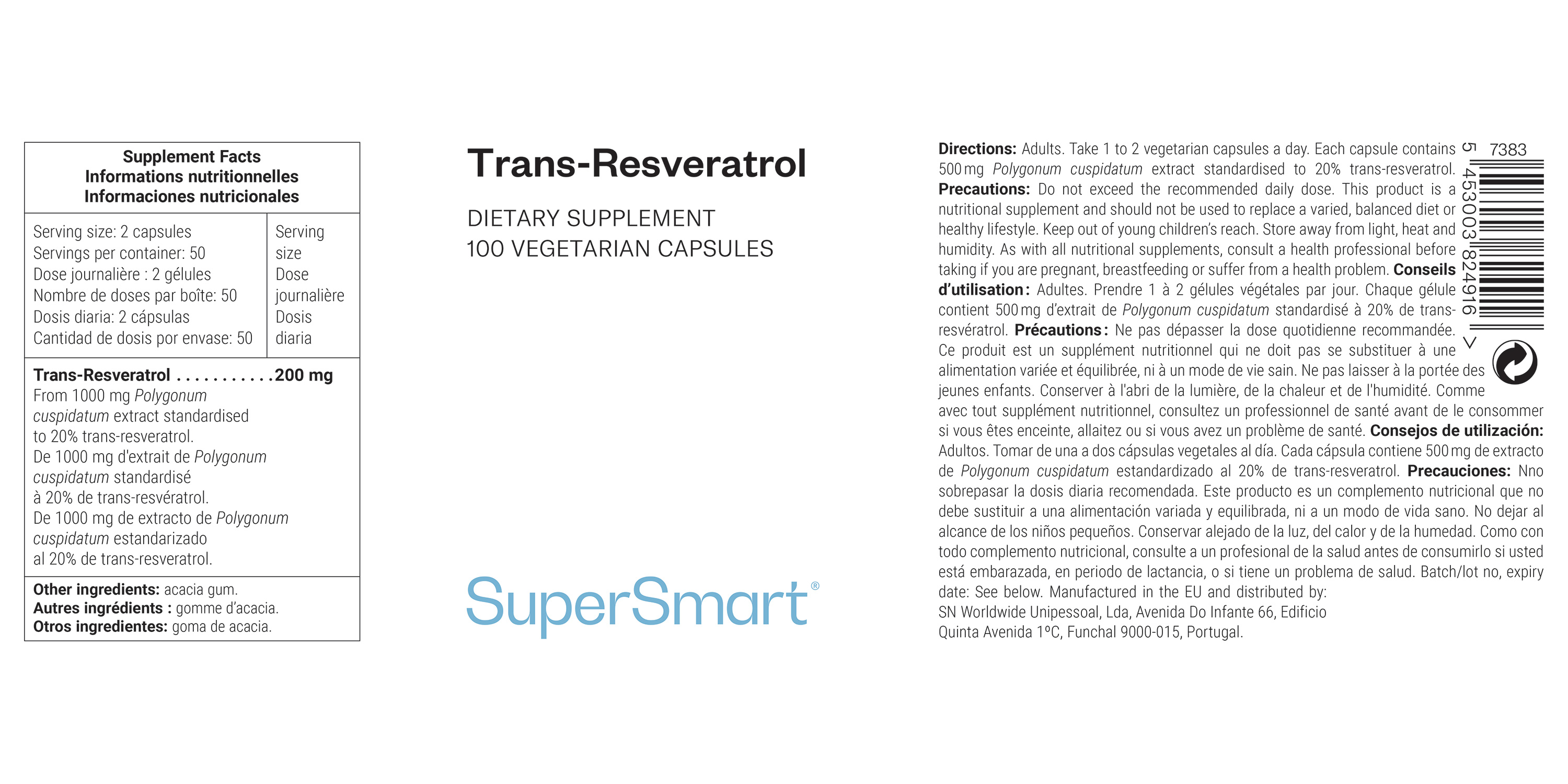 Complemento Natural de Resveratrol 