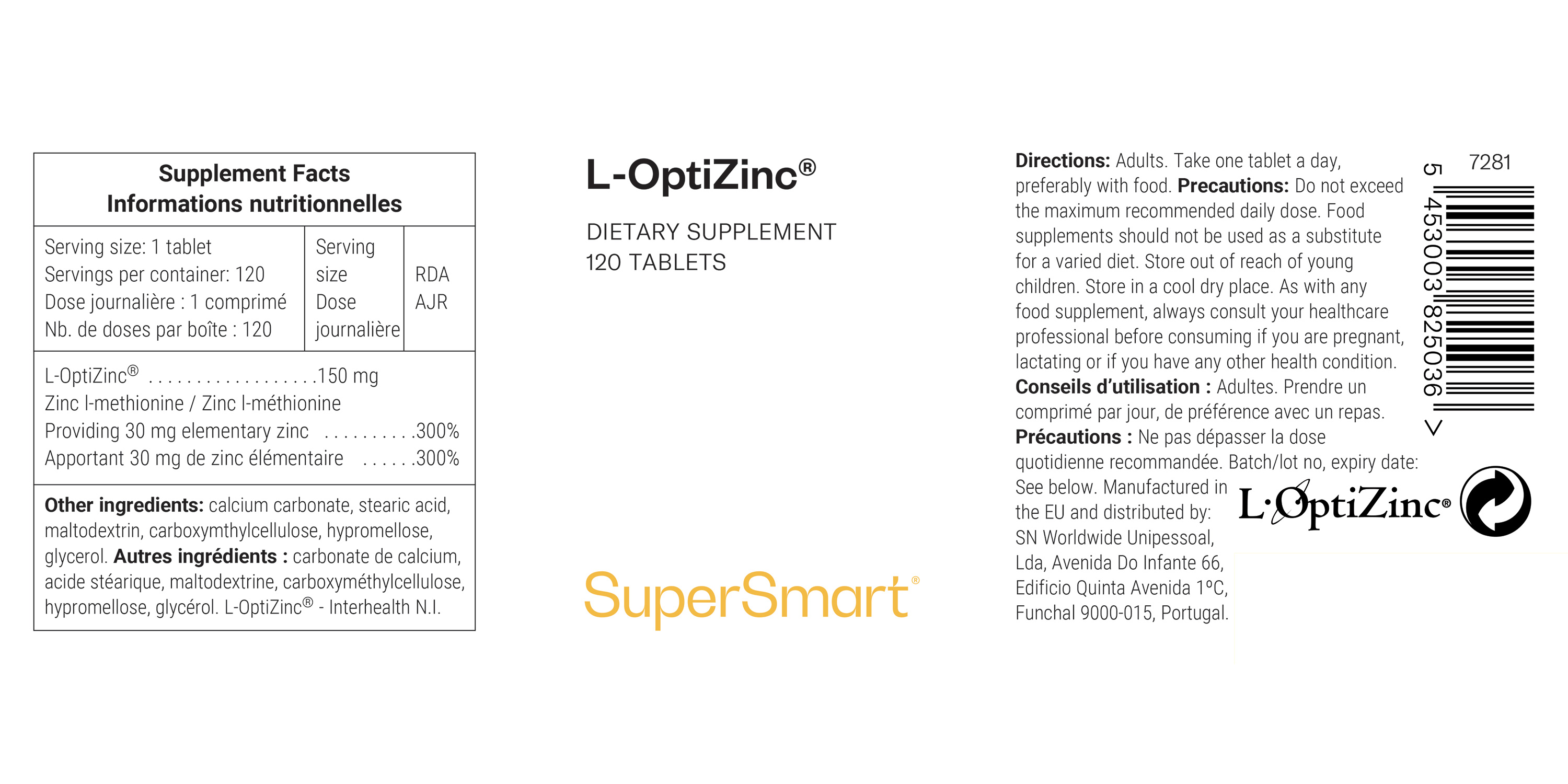 Supplément de L-OptiZinc