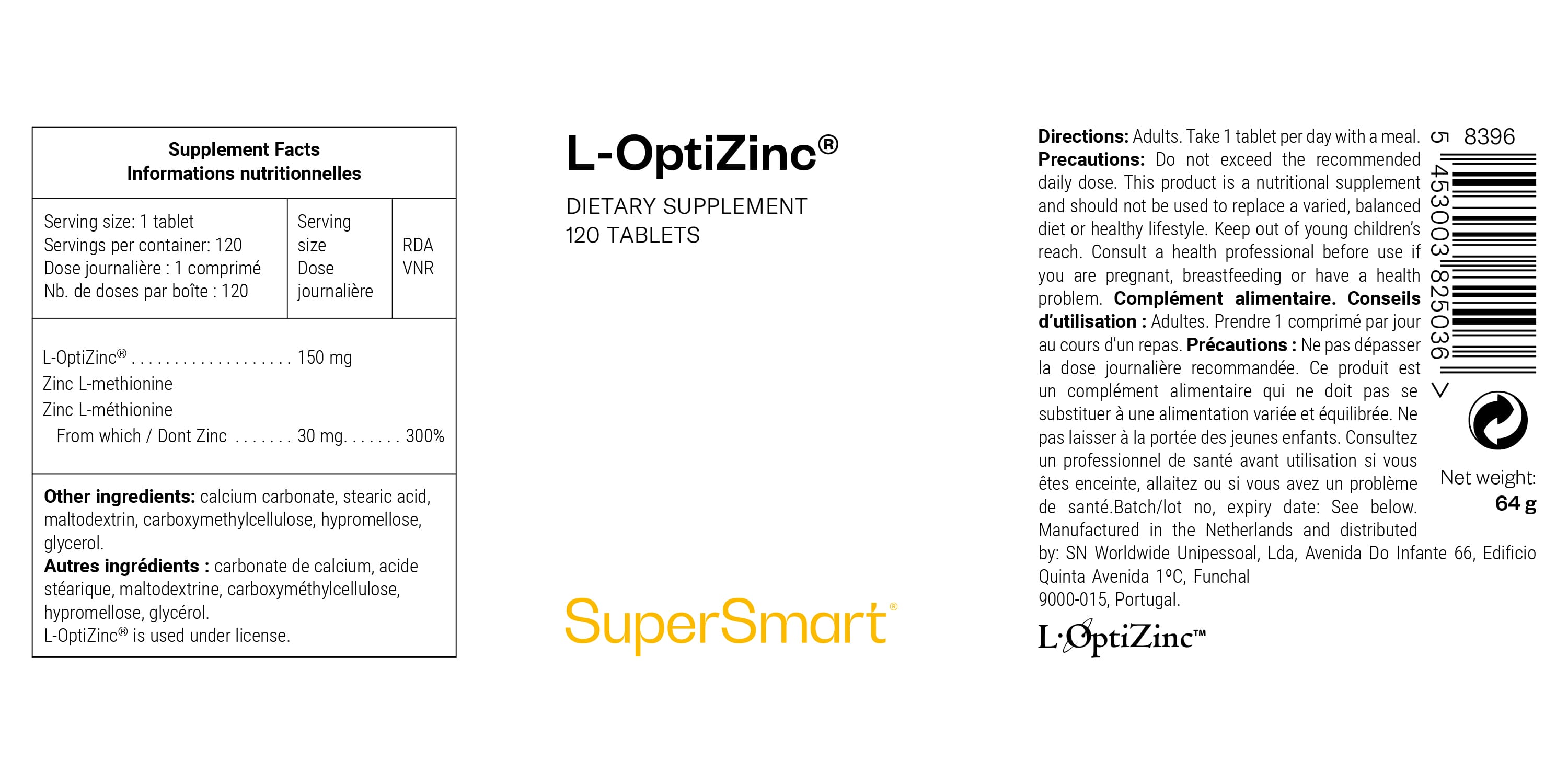 Supplément de L-OptiZinc
