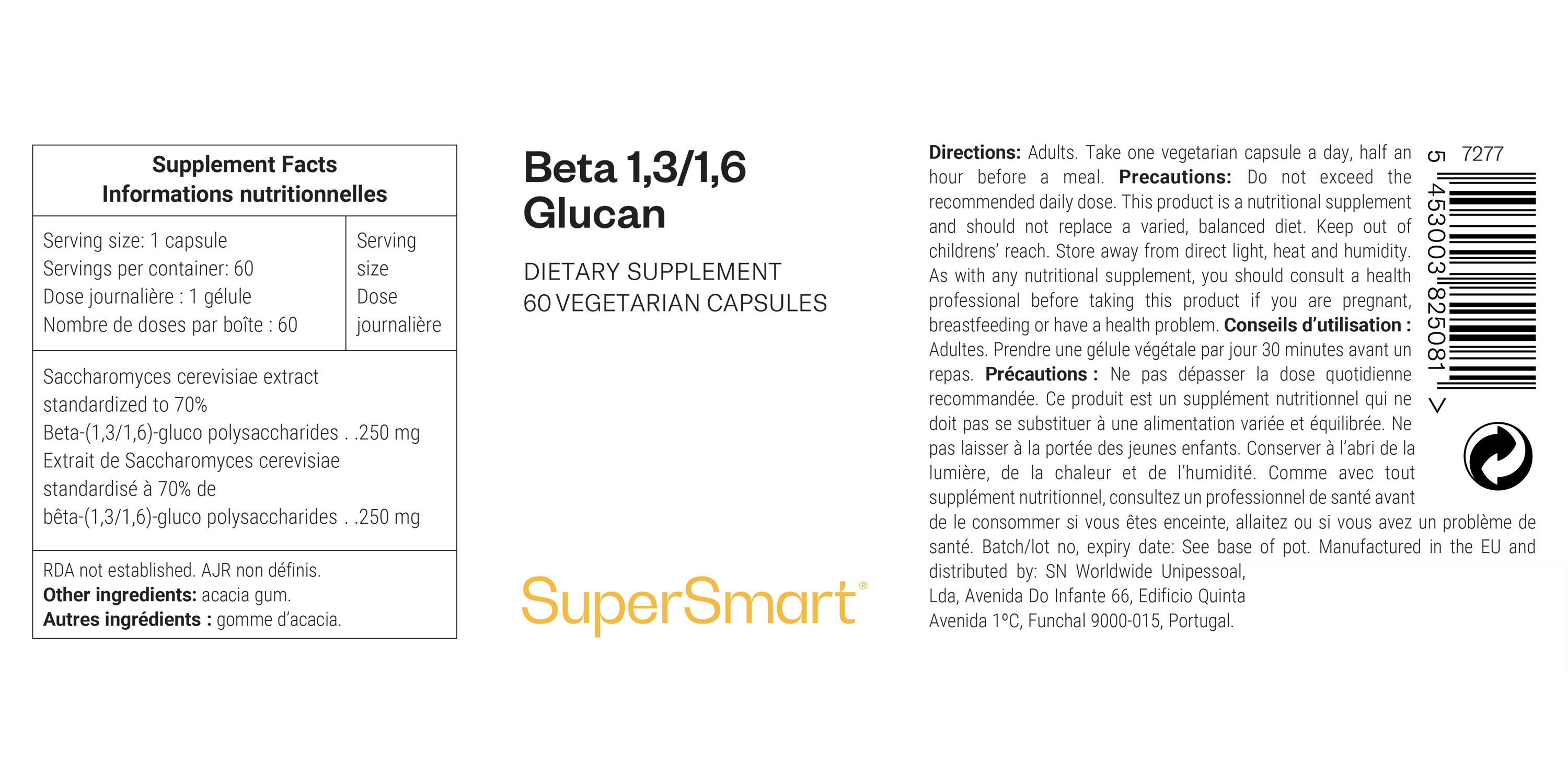 Beta 1.3/1.6 Glucan Supplement