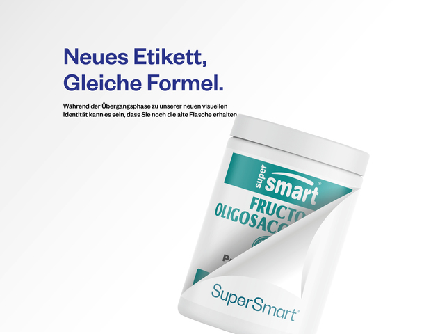 Foto eines Topfes mit dem Ergänzungspräparat Fructo-Oligosaccharide