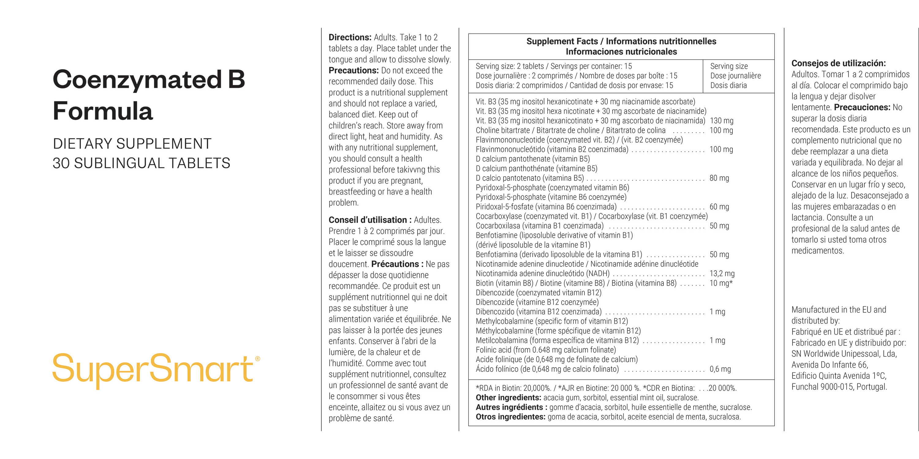 Supplément Coenzymated B Formula