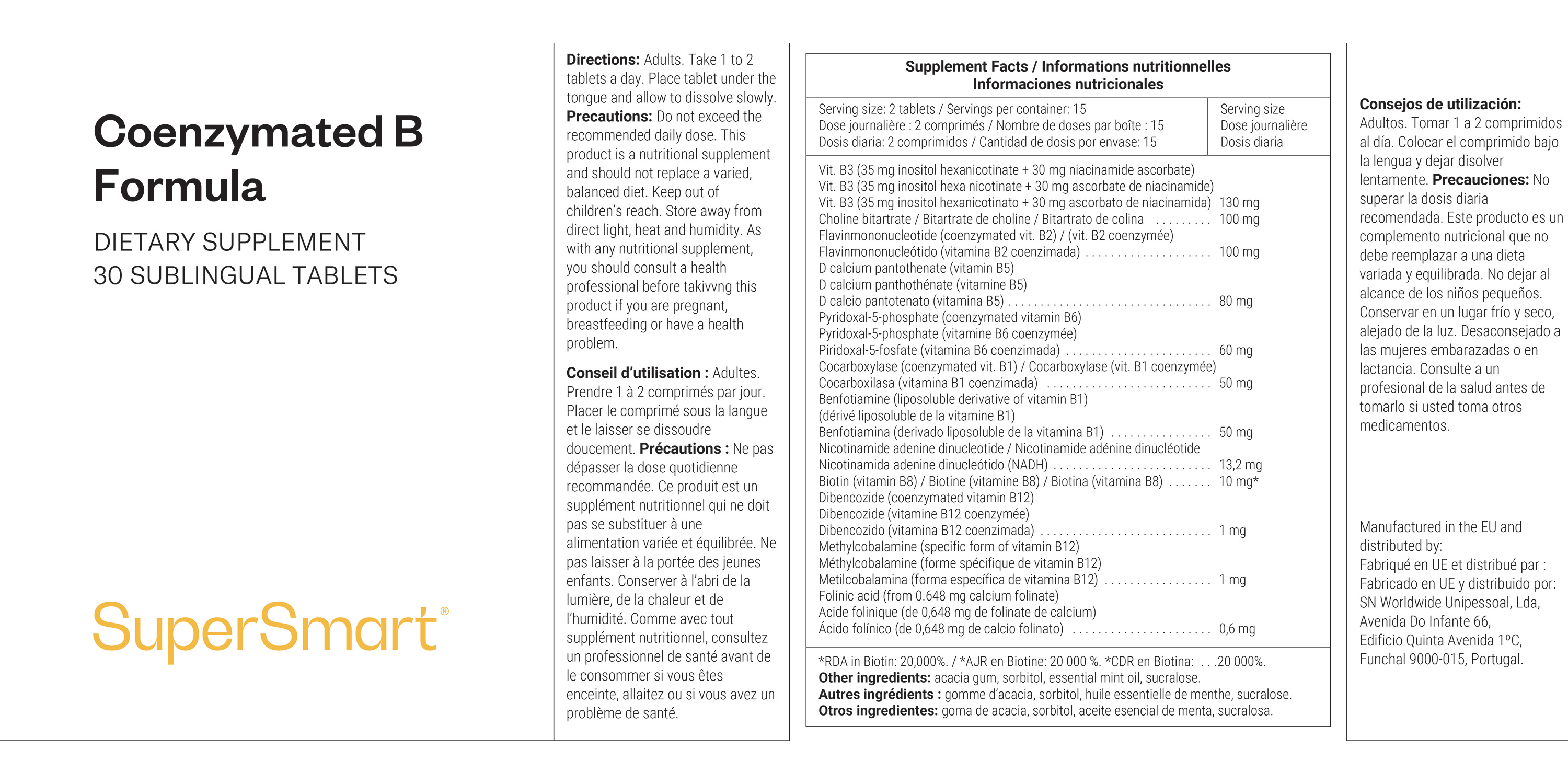 Coenzymated Vitamins B Formula