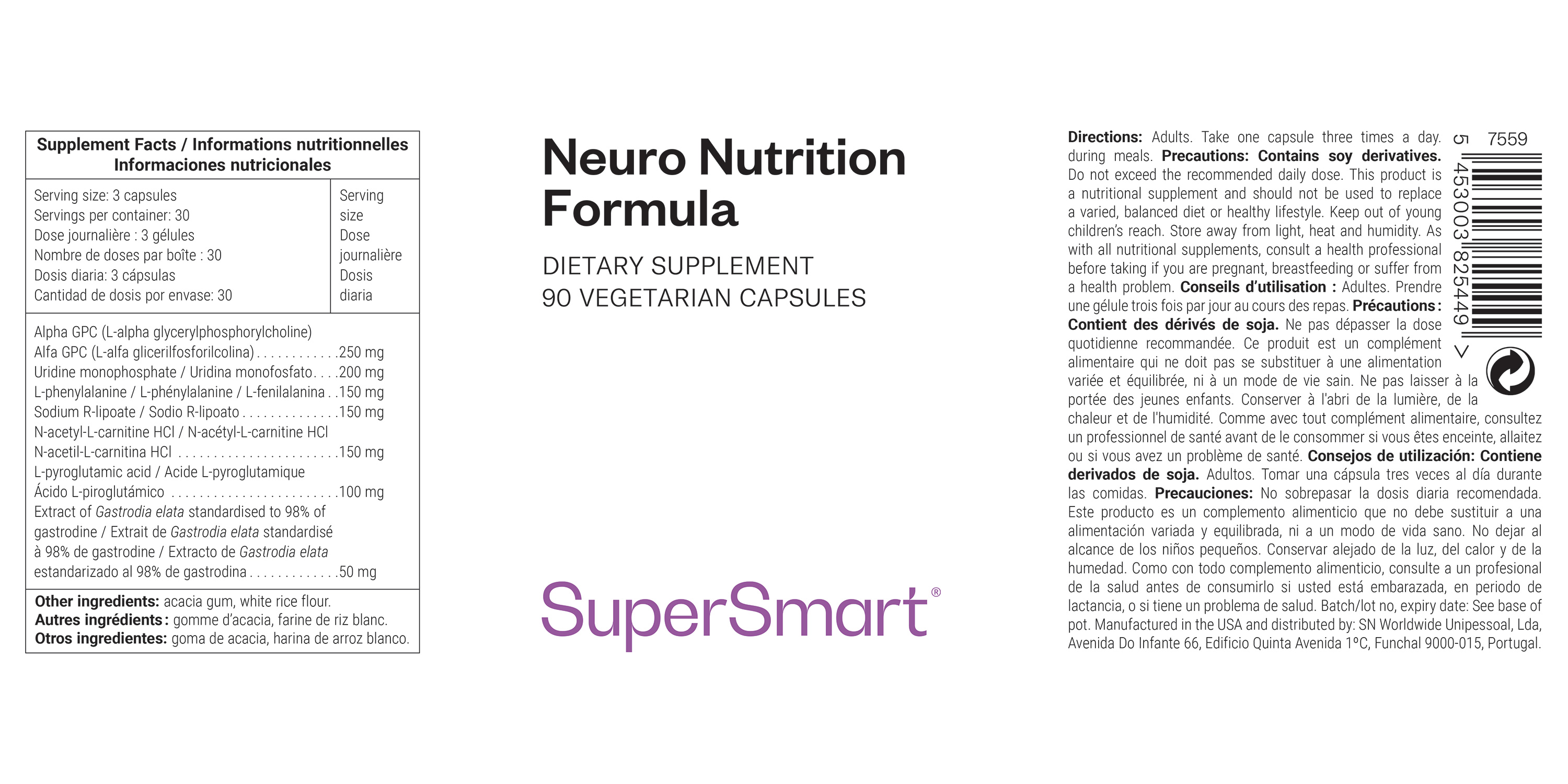 Neuro-Nutrition Formula Supplement