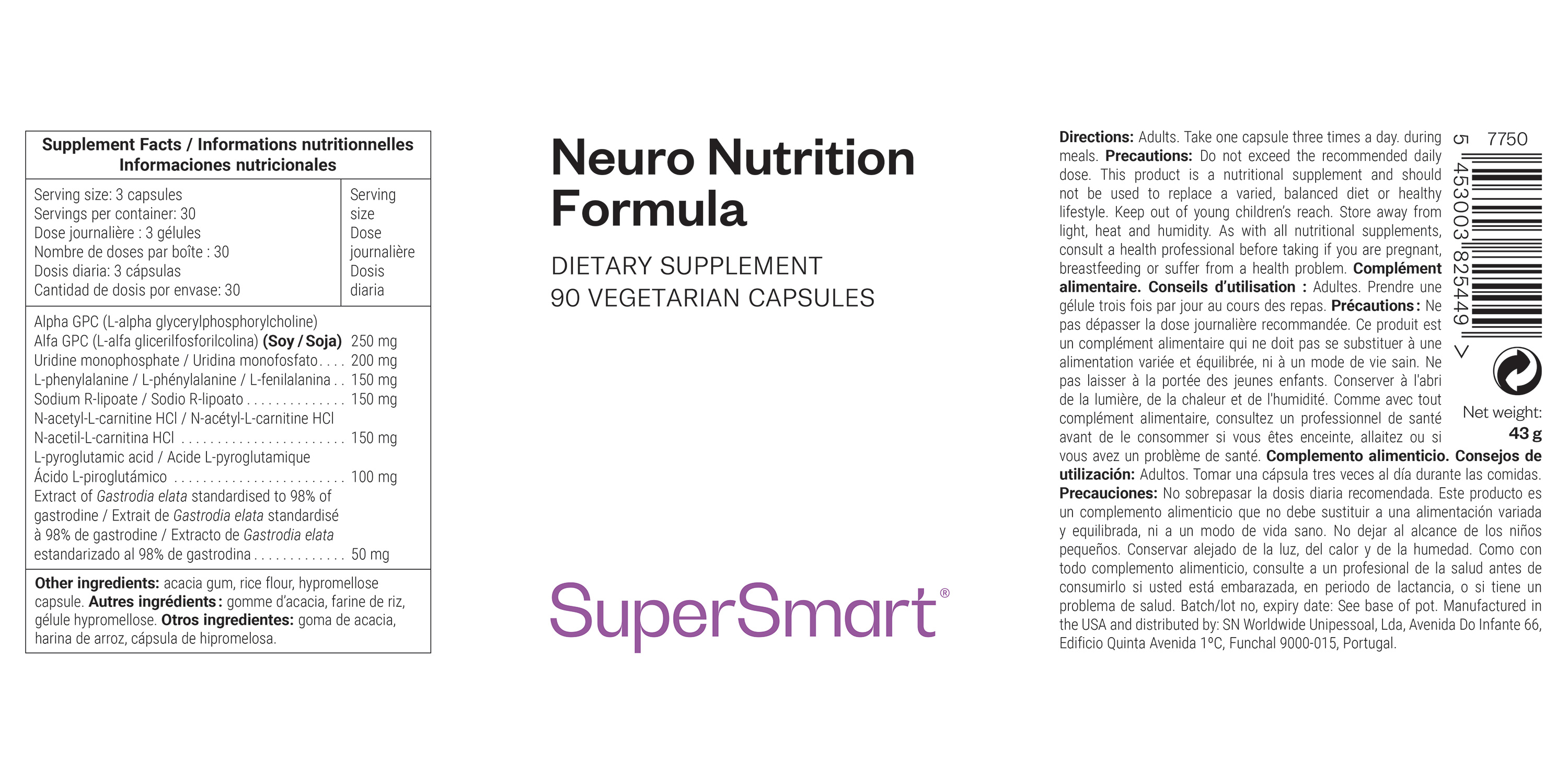 Neuro-Nutrition Formula Supplement