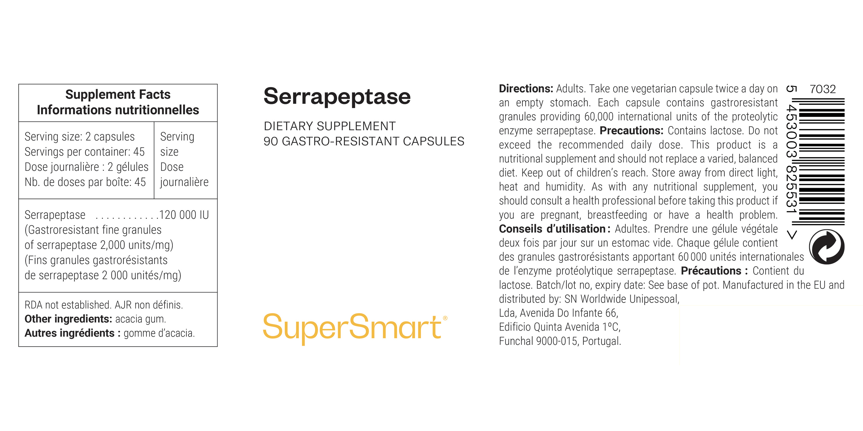 Complemento de serrapeptasa - antiinflamatoria  natural