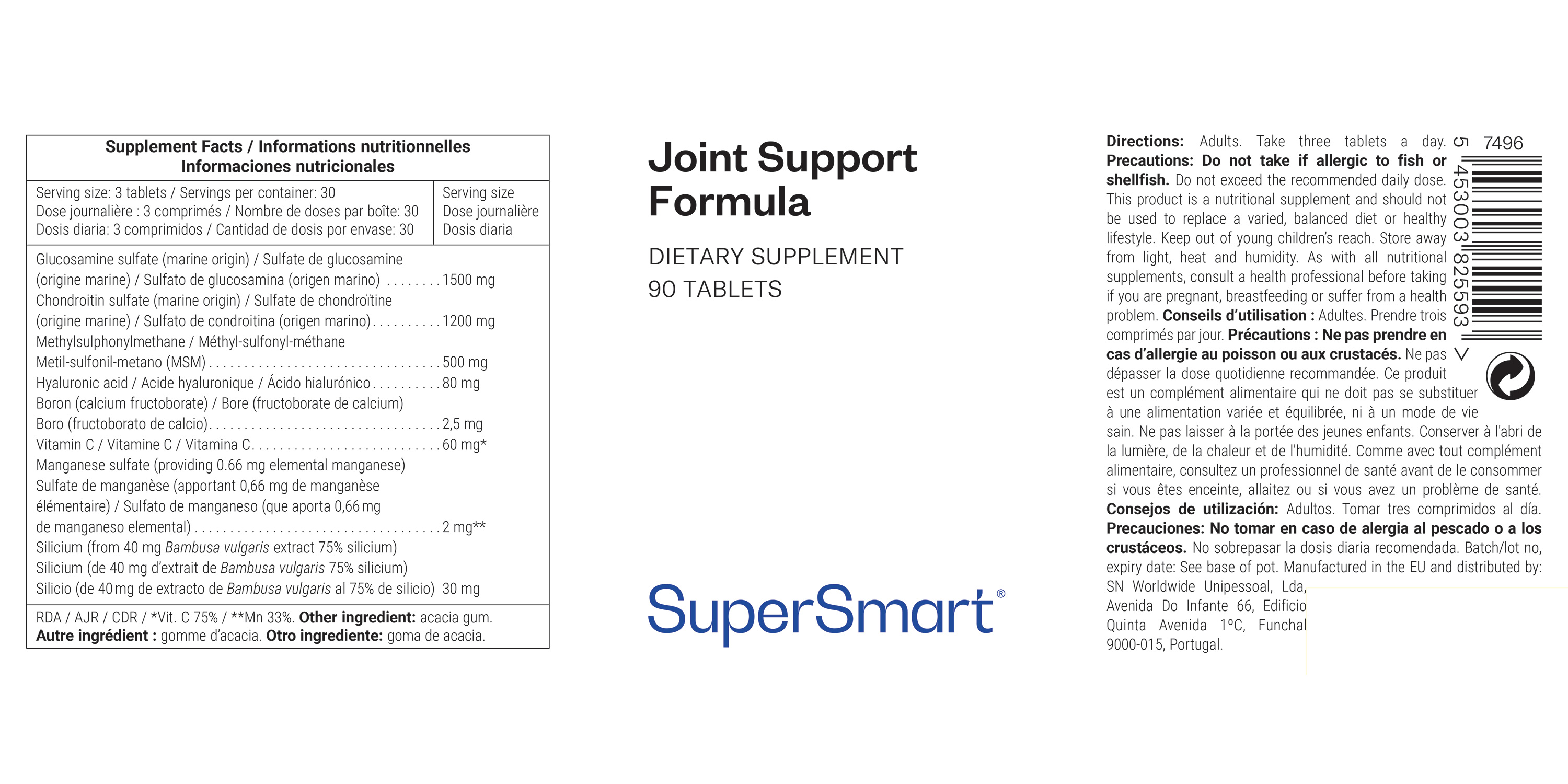 Joint Support Formula Supplement