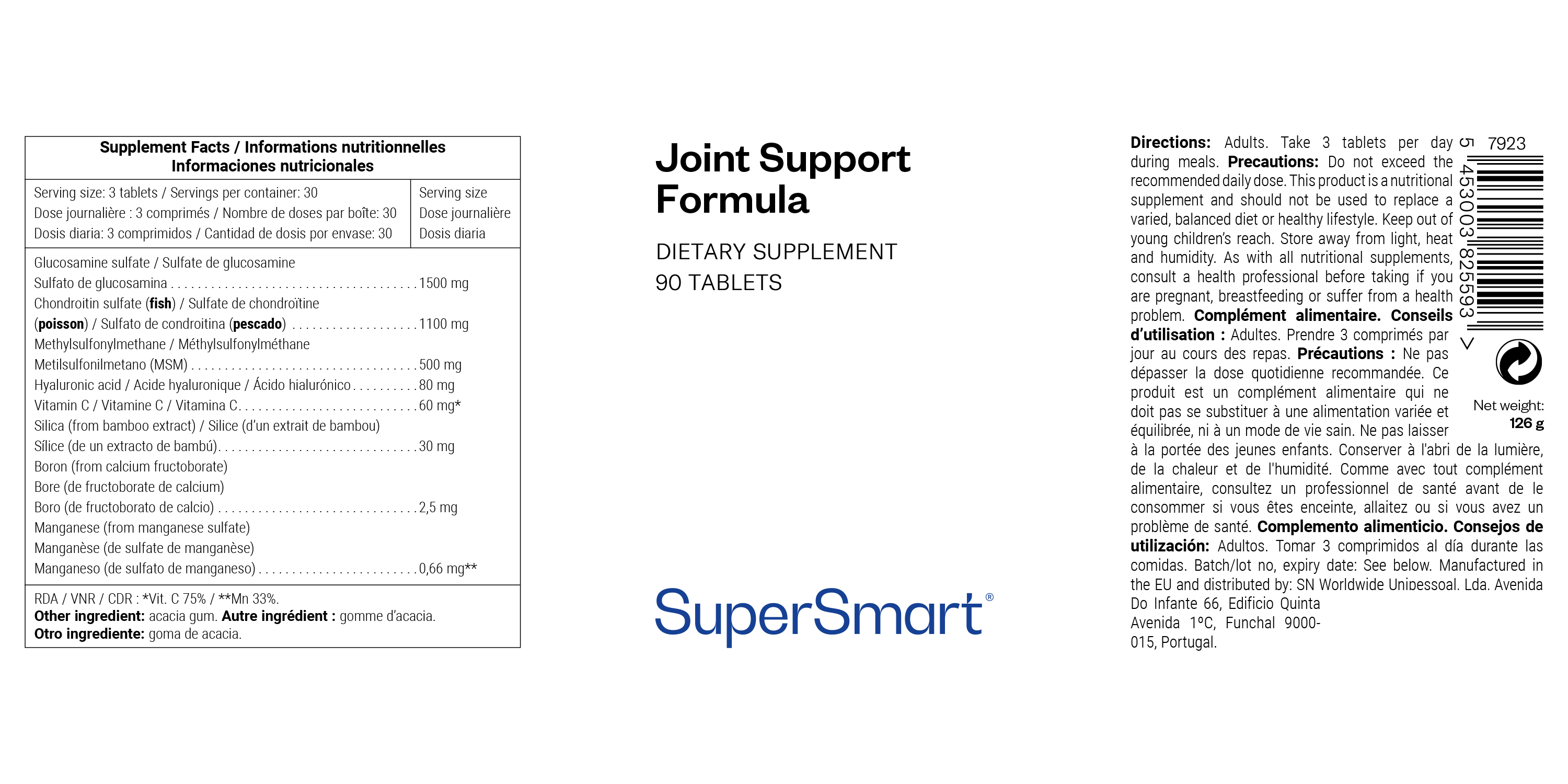 Joint Support Formula Supplement