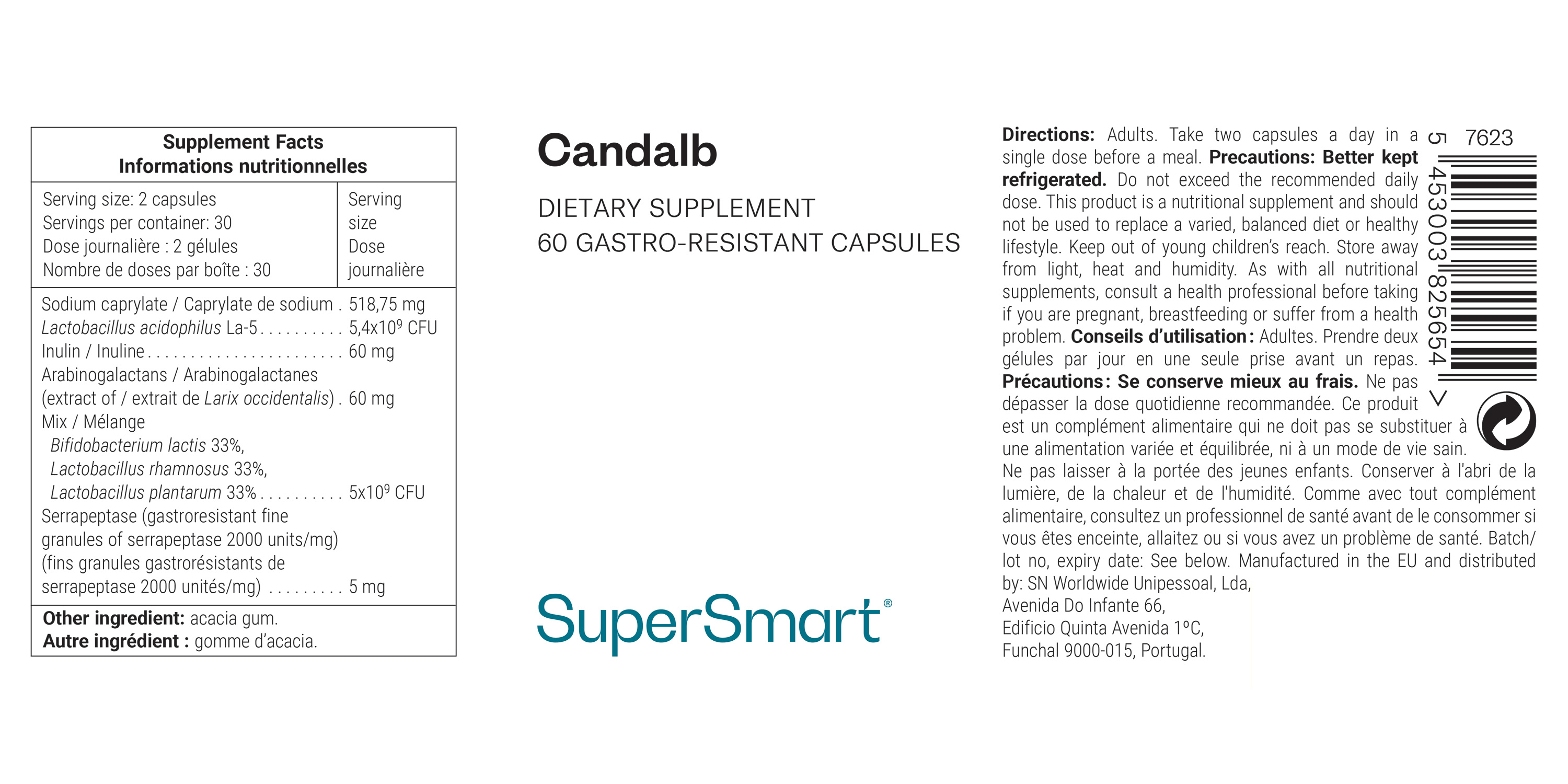 Integratore alimentare Candalb