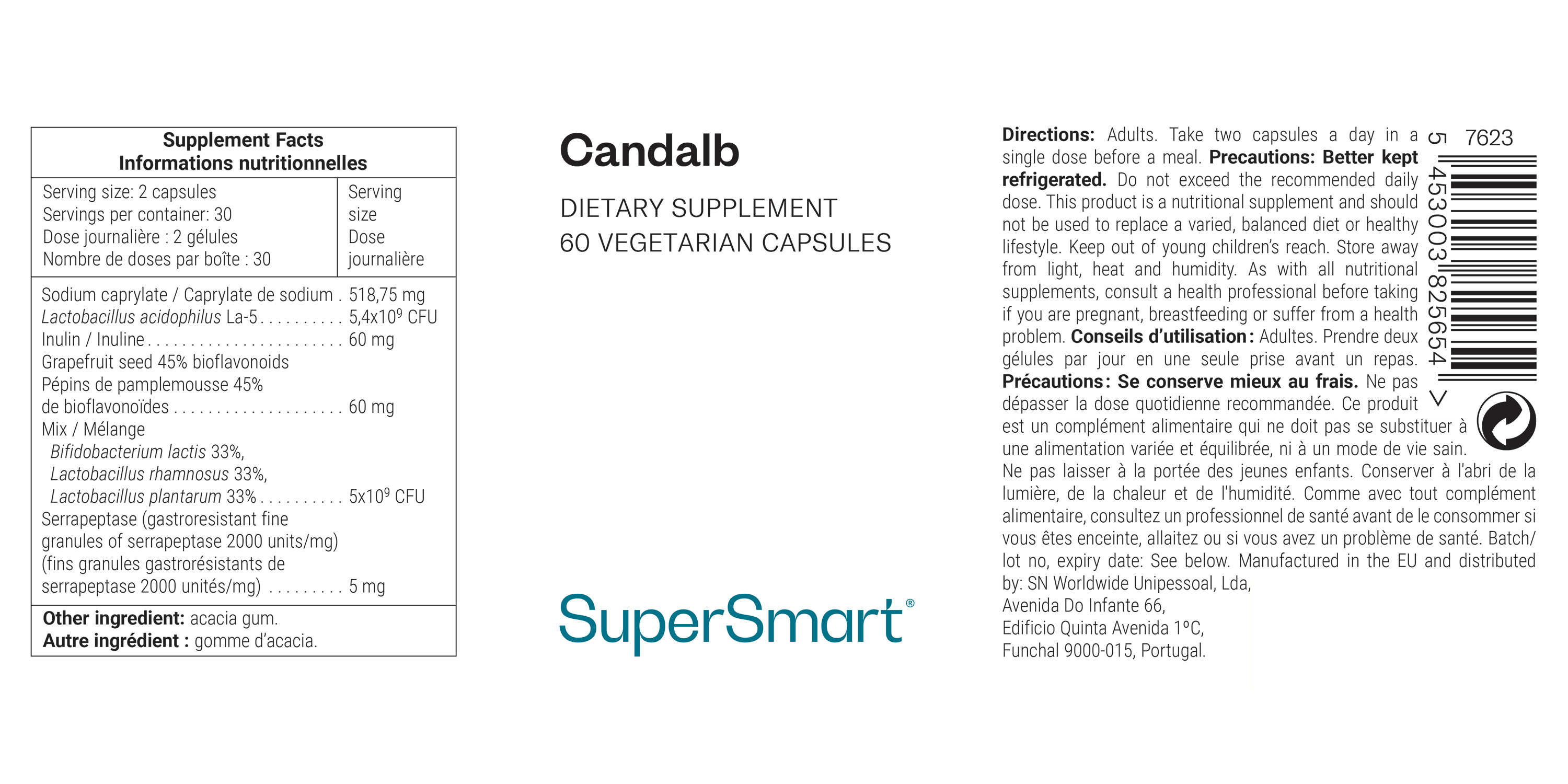 Complément alimentaire Candalb