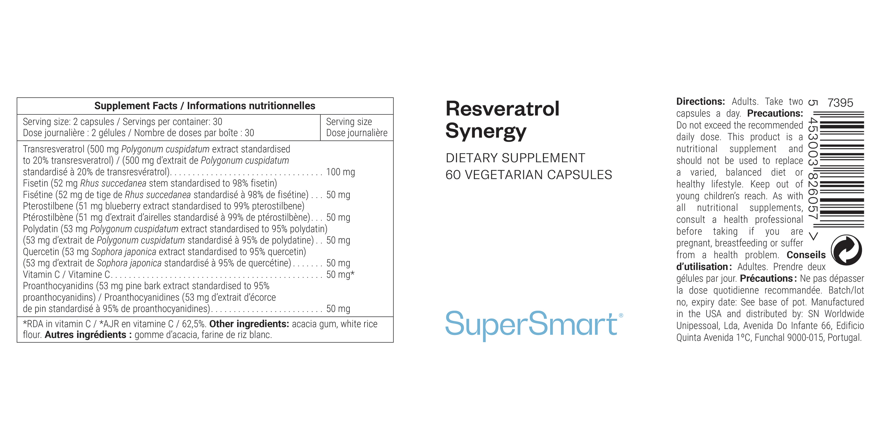 Resveratrol Synergy Nahrungsergänzungsmittel