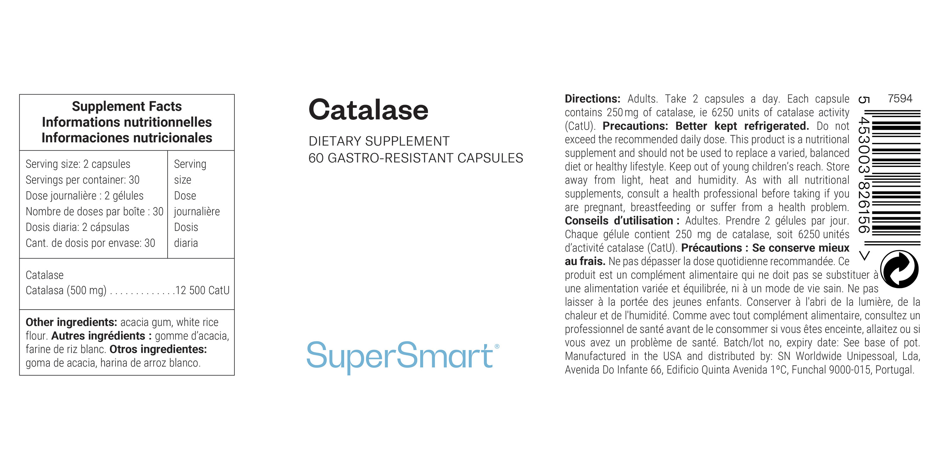 Supplément de catalase