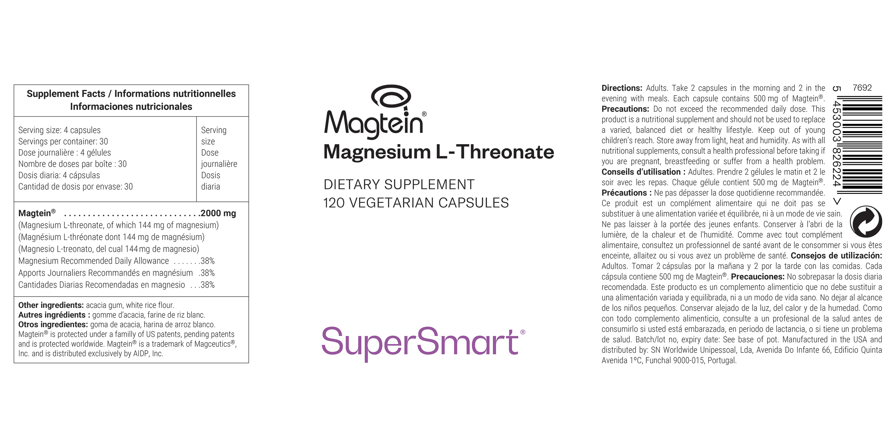 Complemento de magnesio para el cerebro 