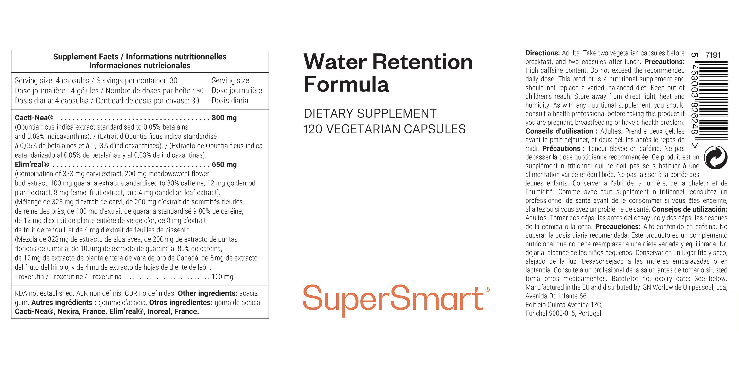 Water Retention Formula Supplement