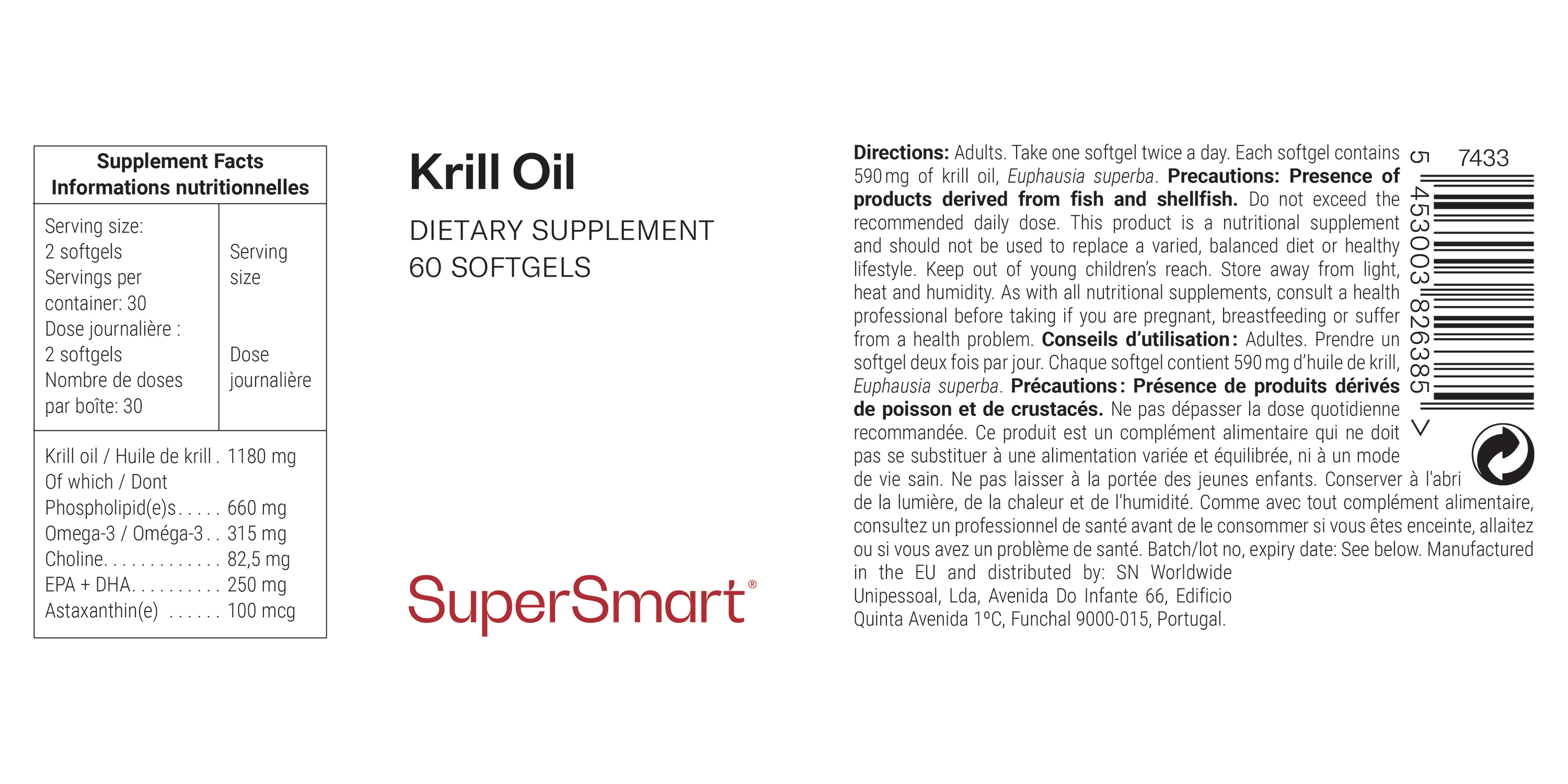 Integratore di olio di krill