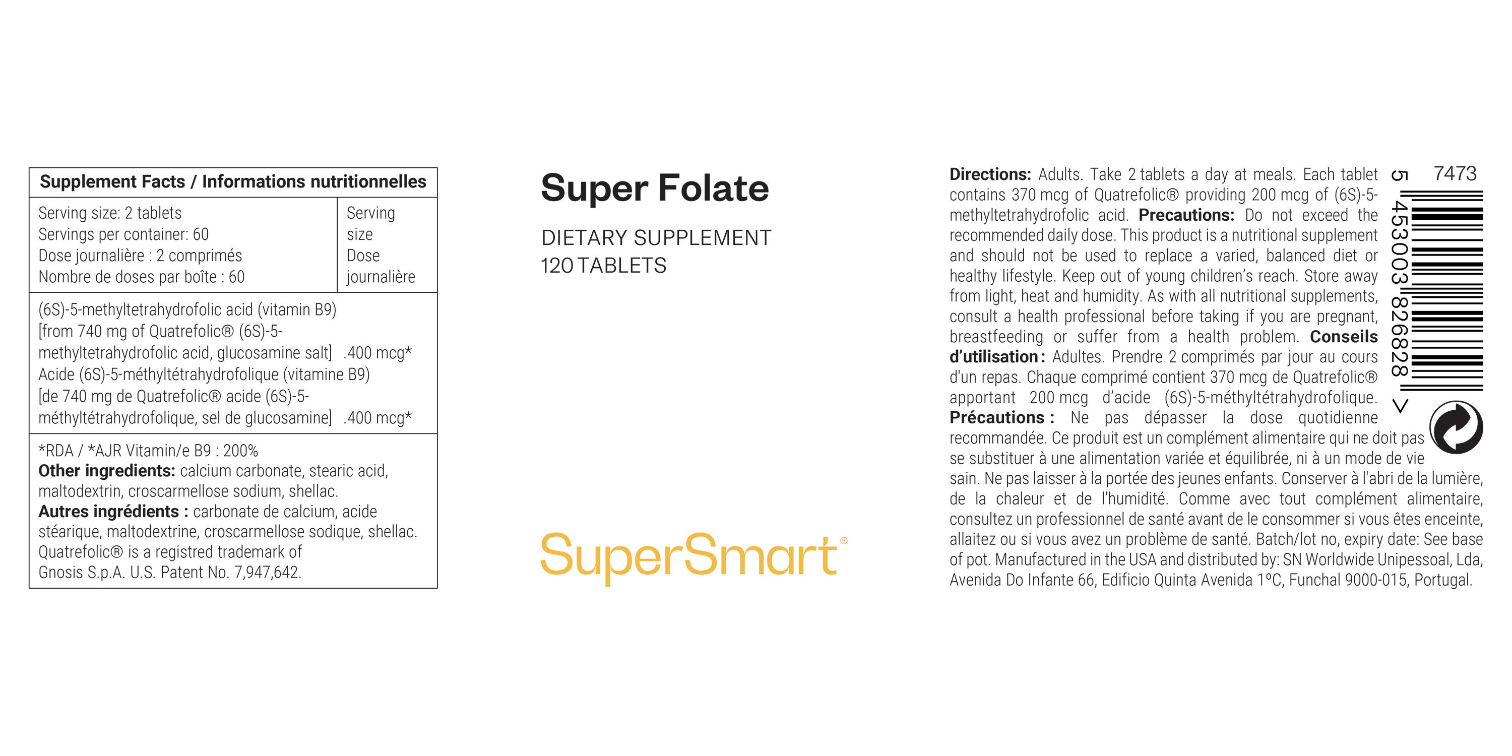 SuperFolate 200 mcg