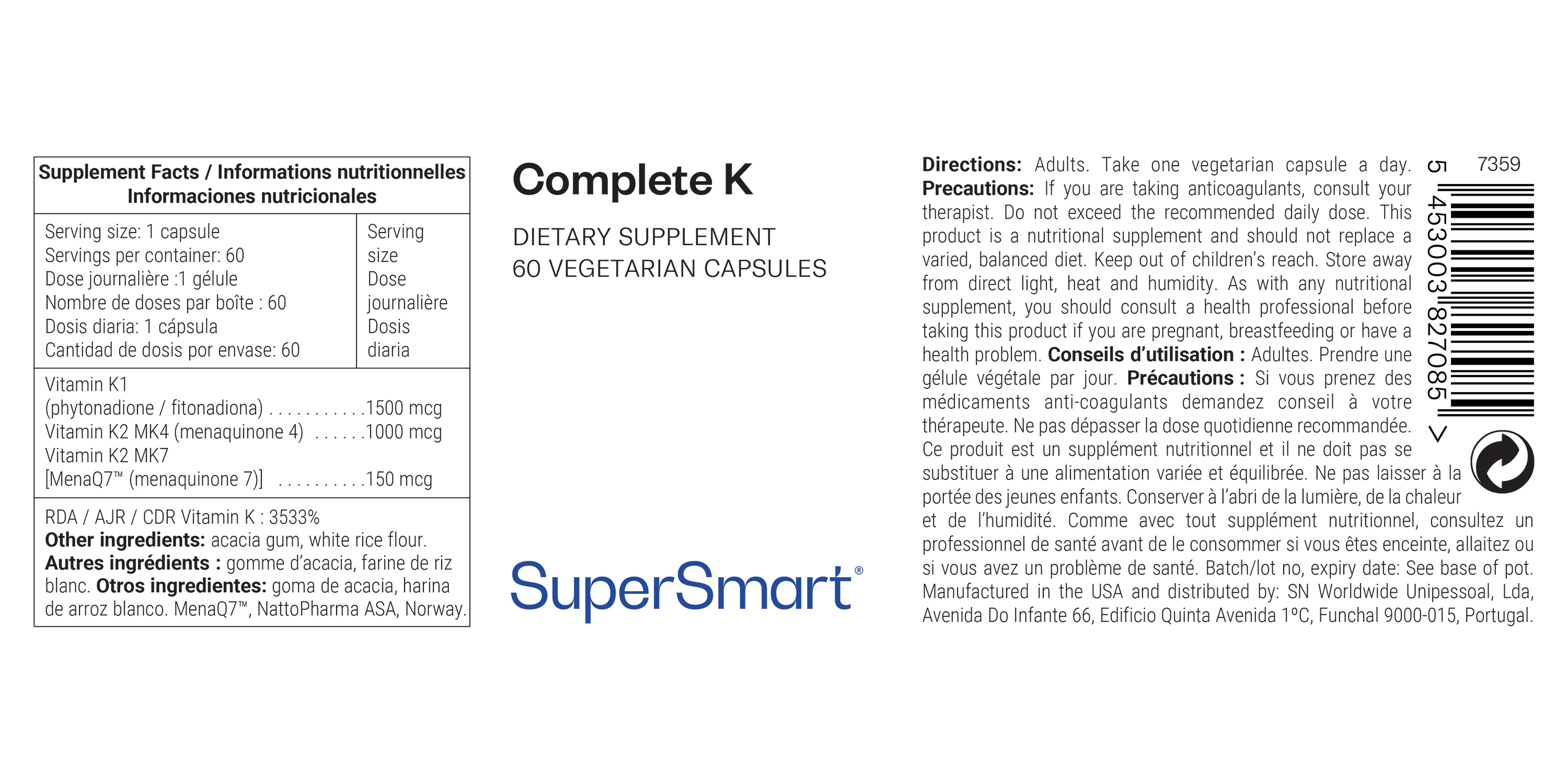 Complete K Supplement