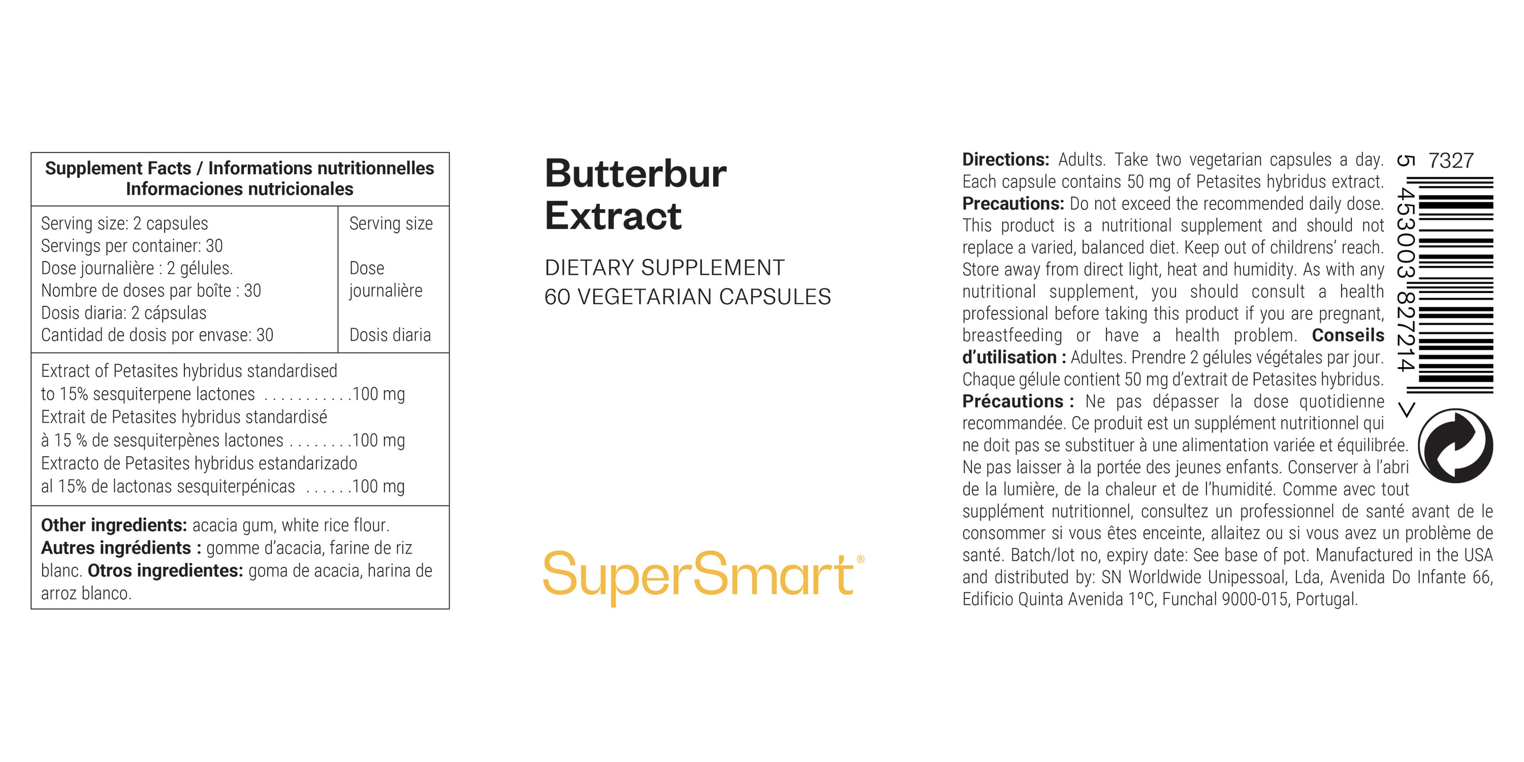 Complément Butterbur Extract