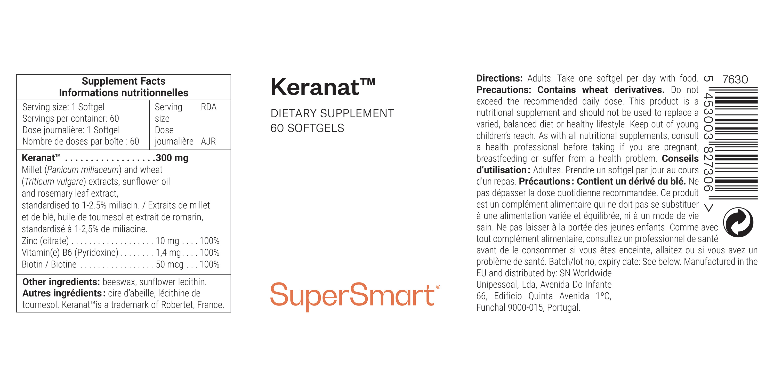 Complemento alimenticio Keranat