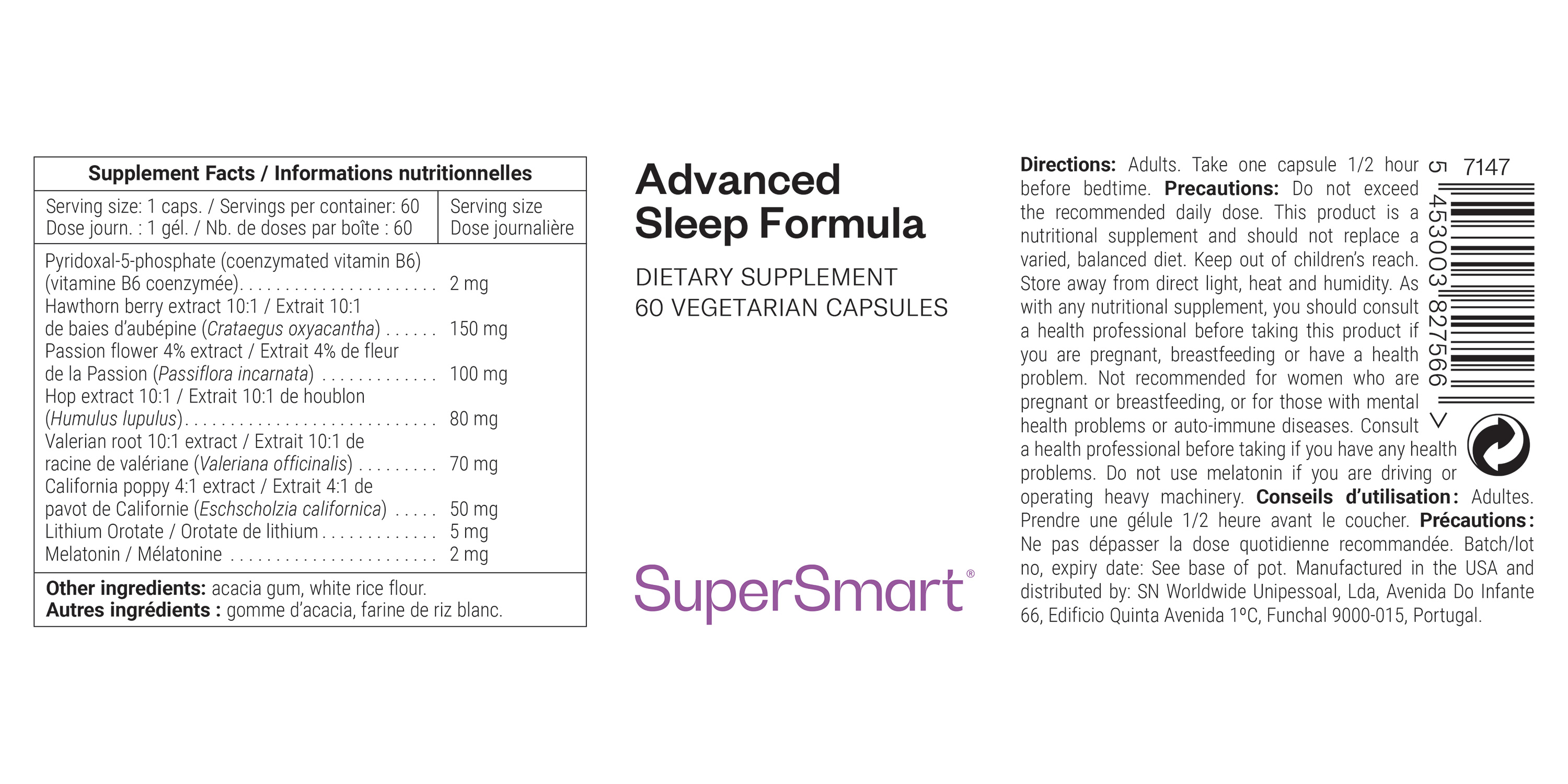 Advanced Sleep Formula Supplement