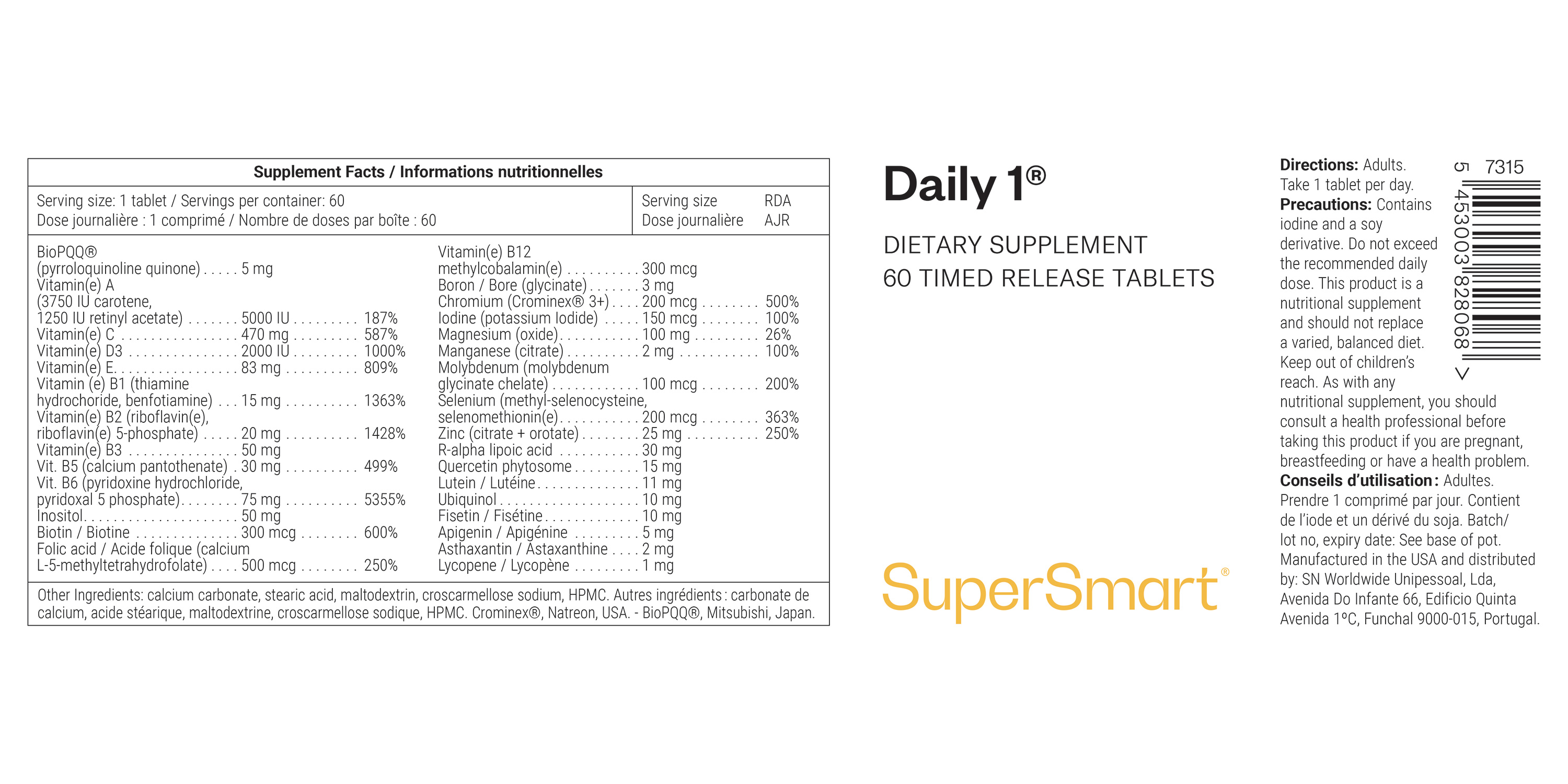 Integratore alimentare multivitaminico e antiossidante  