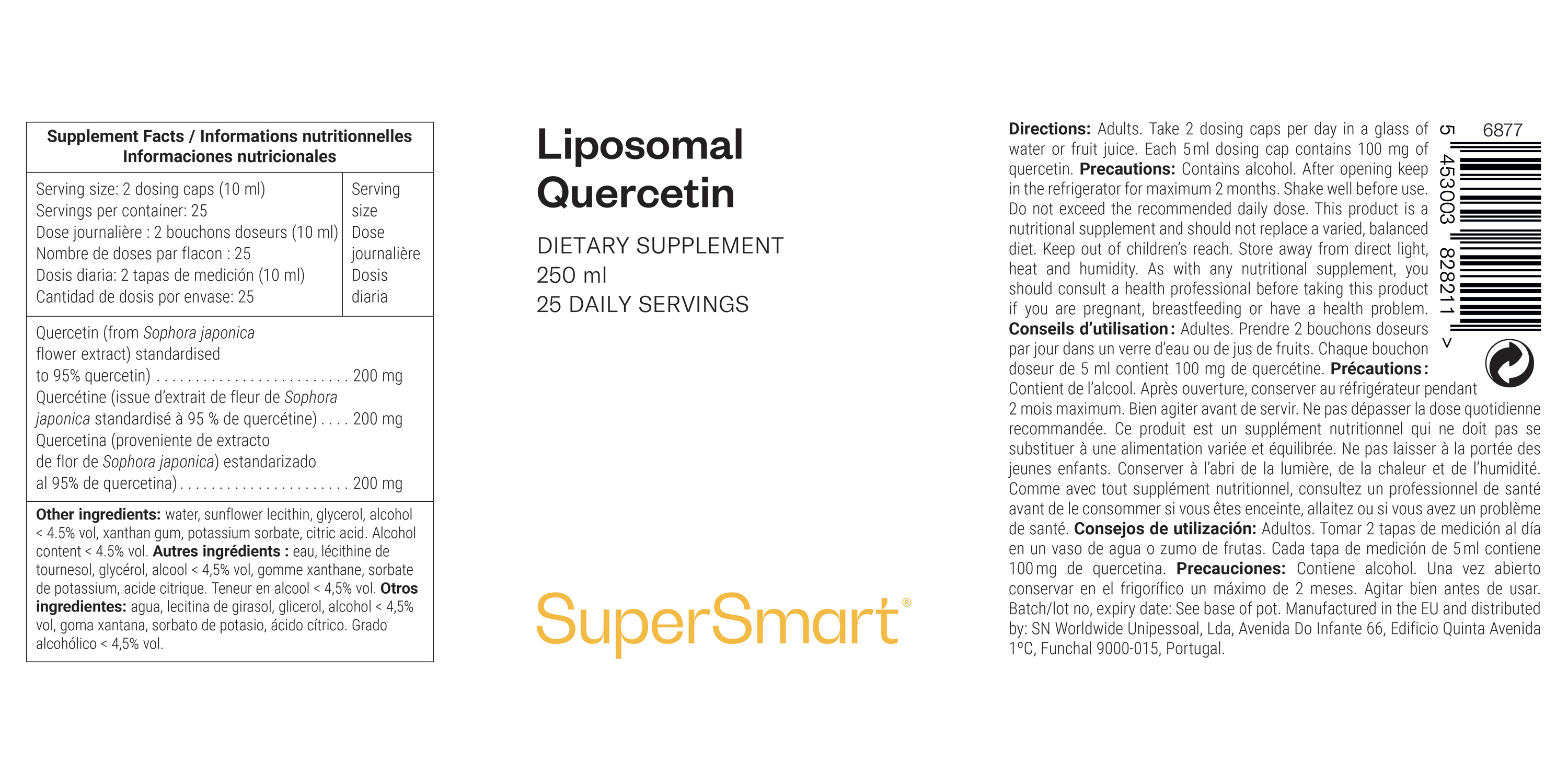 Quercetina liposomal natural 