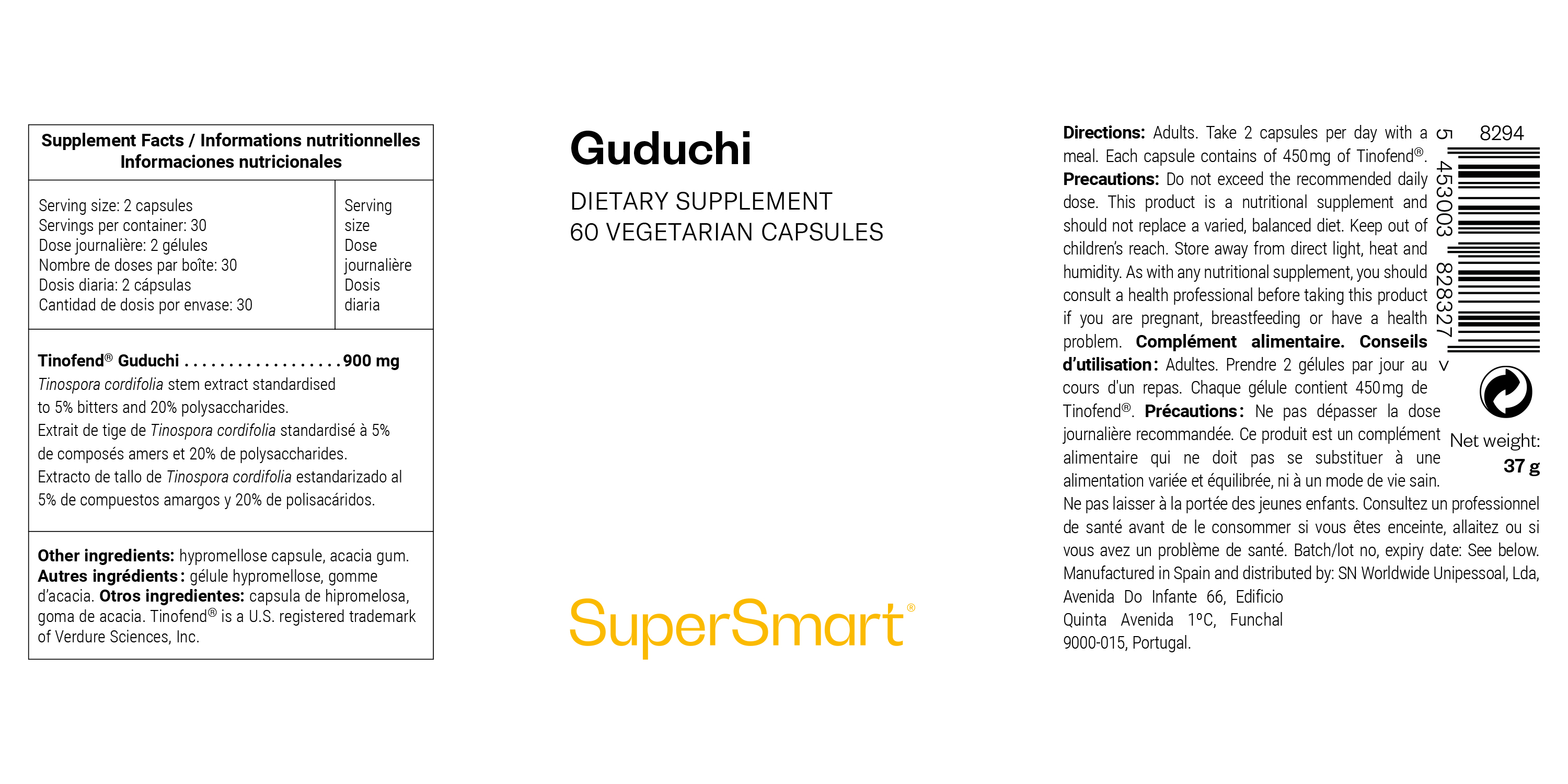 Complément alimentaire de guduchi