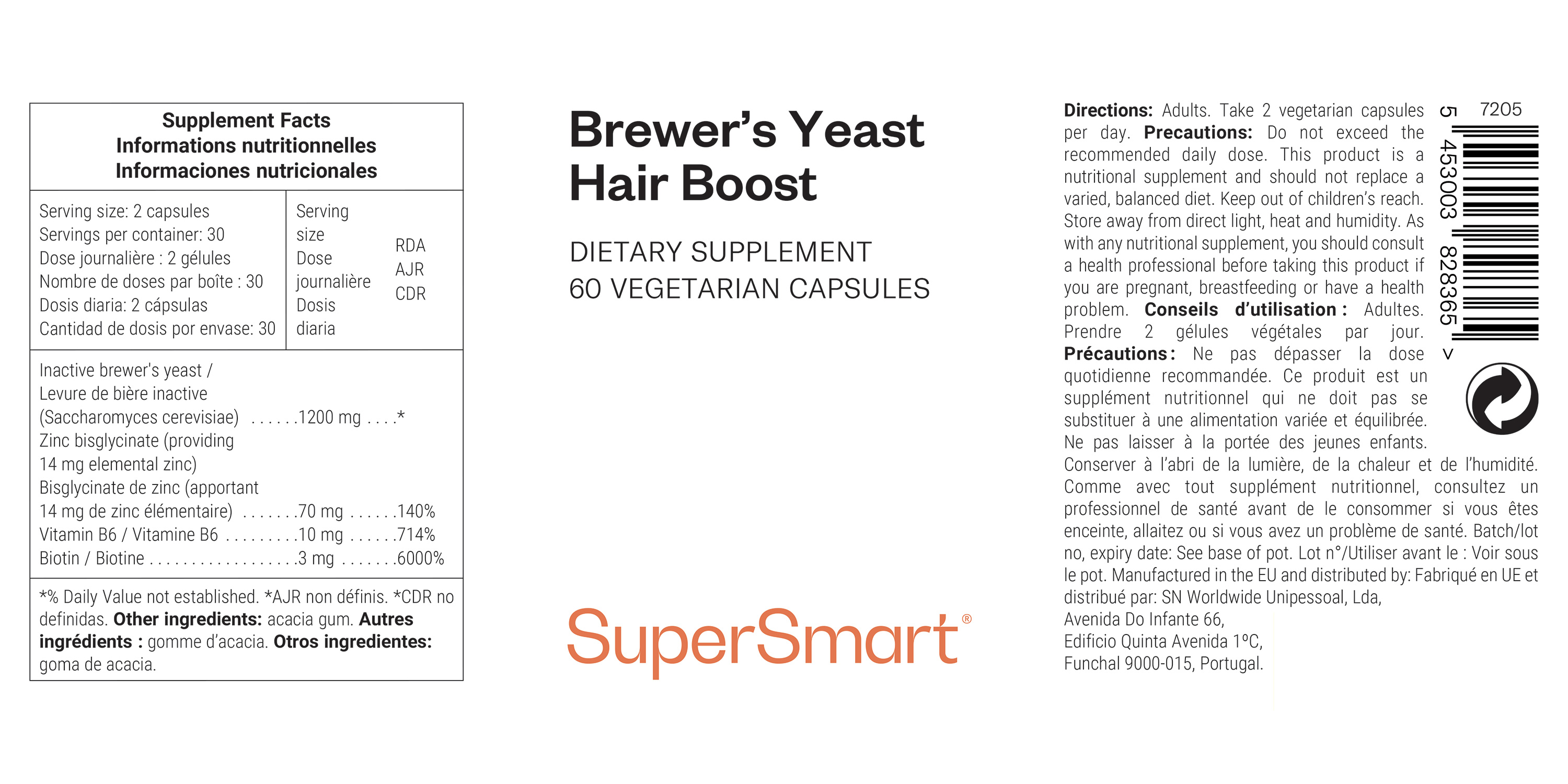 Brewer’s yeast for the hair