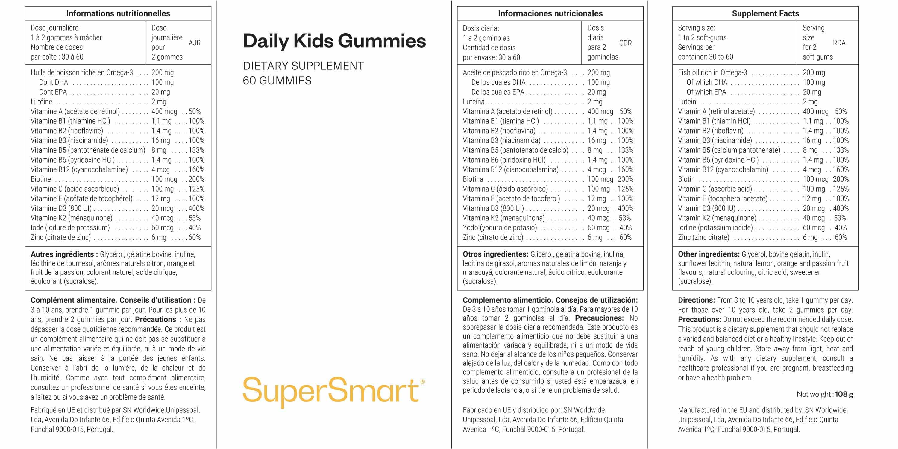 Gummies pour l'immunité de l'enfant