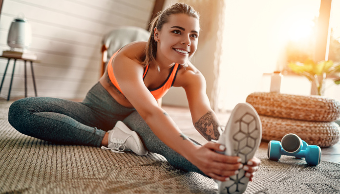 Sporty woman and fan of organic silicon