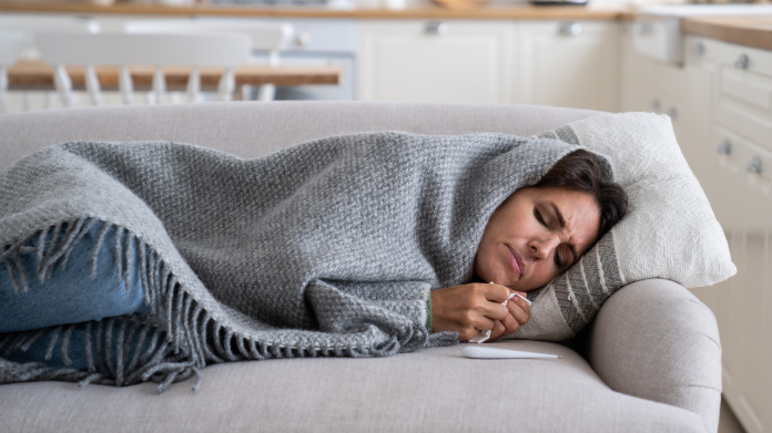 Malade de la grippe ou du covid