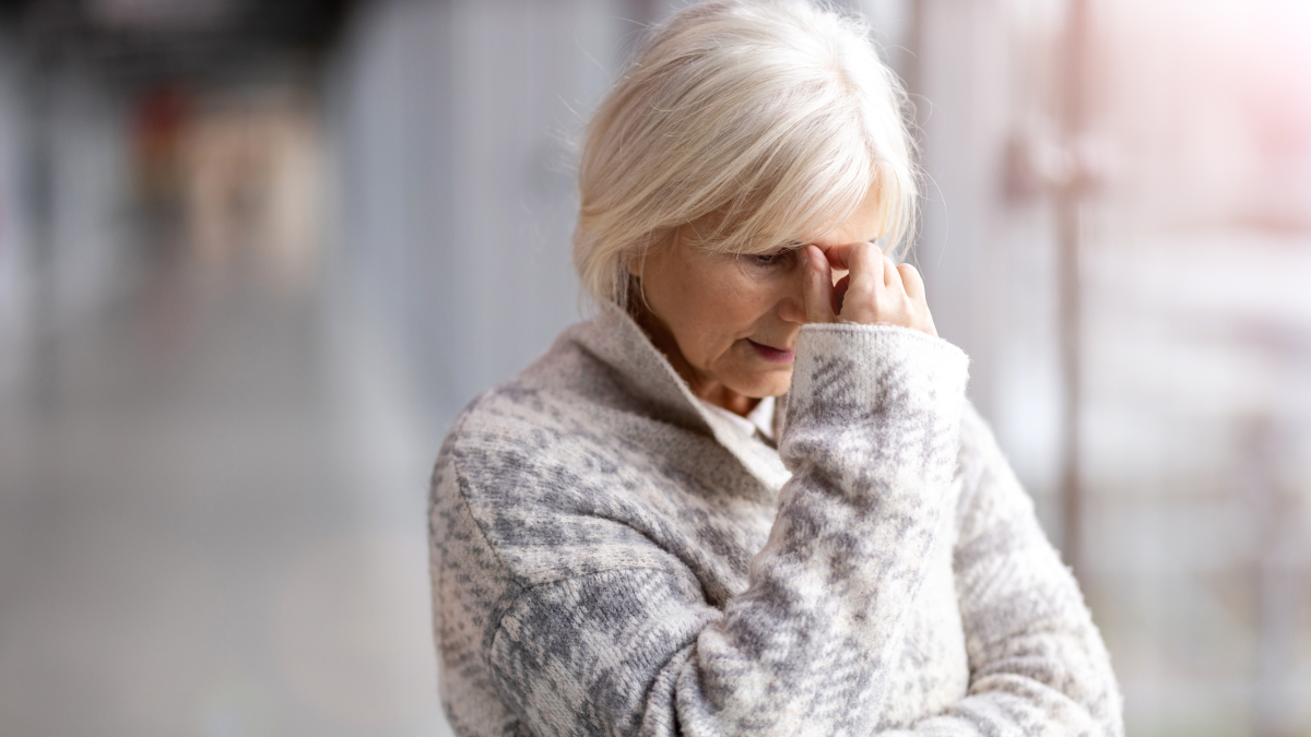 Ein an Alzheimer erkrankter Mensch 