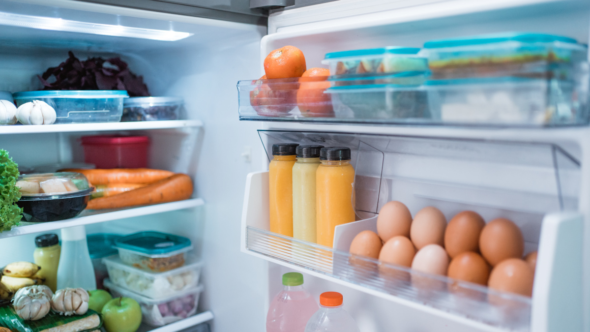 Lebensmittel im Kühlschrank